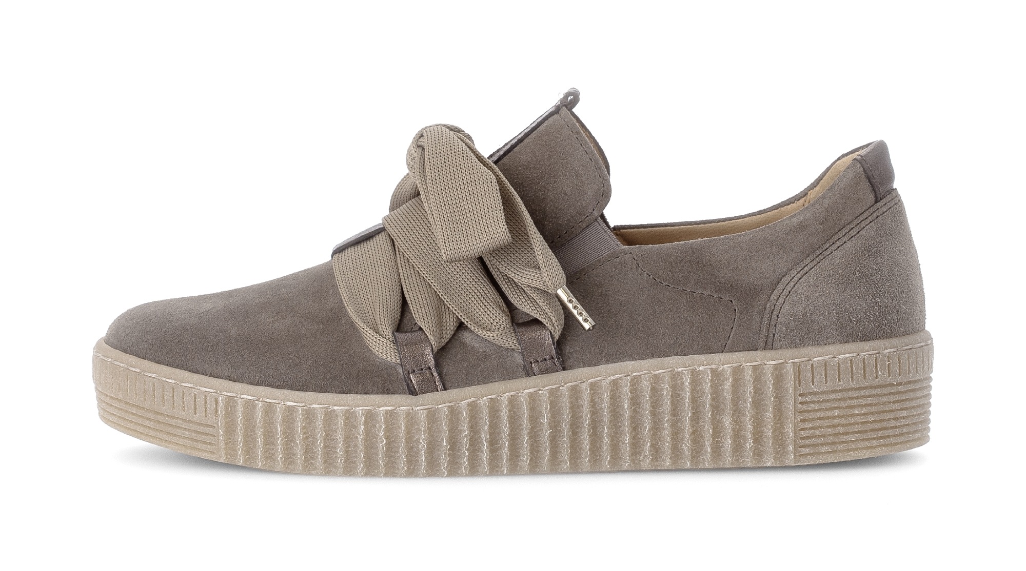 Gabor Plateausneaker, Schnürschuh, Halbschuh, Slipper mit aufgesetzter Zierschnürung