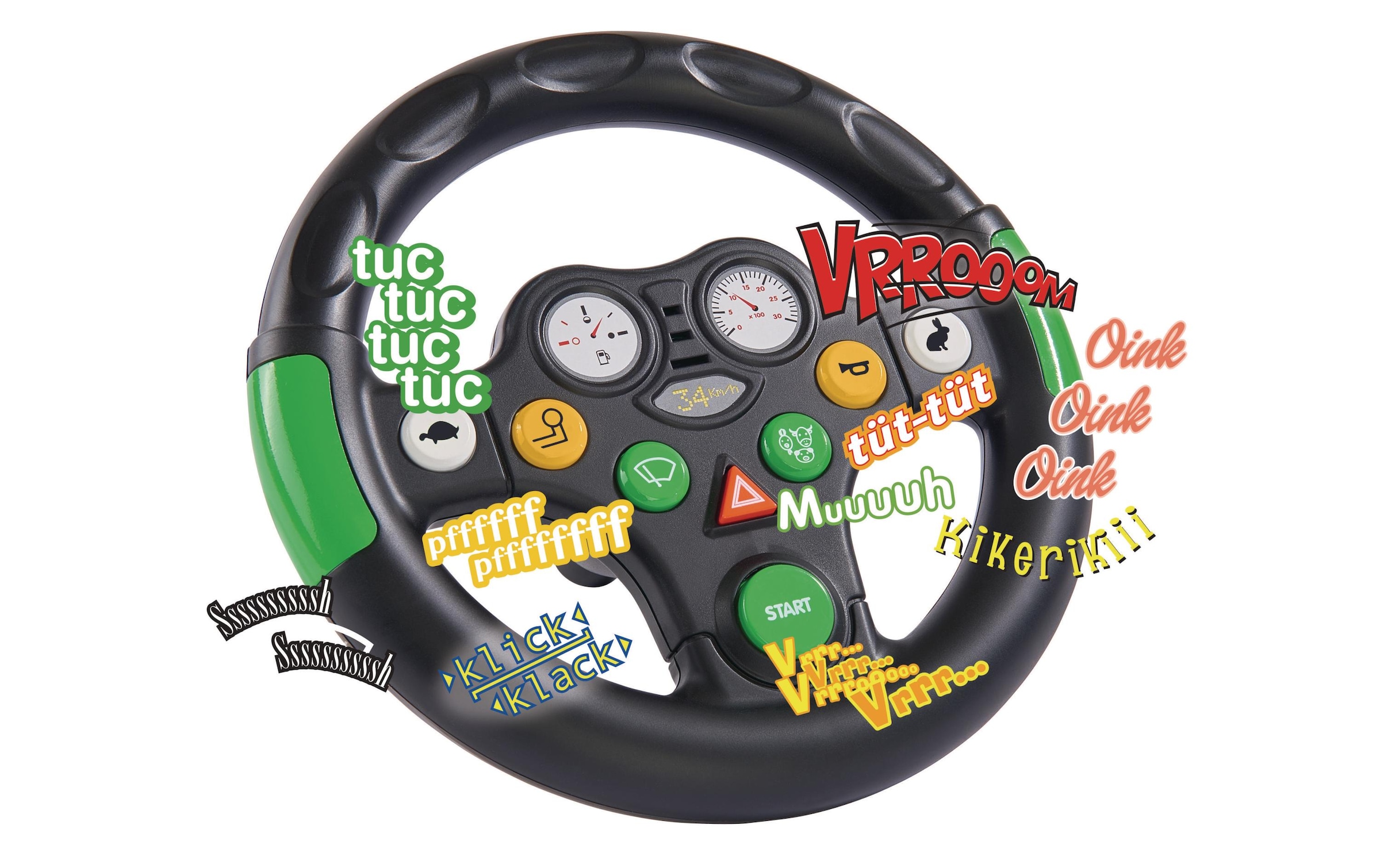 BIG Spielfahrzeug-Lenkrad »BIG Tractor Sound Wheel« mit Soundfunktion