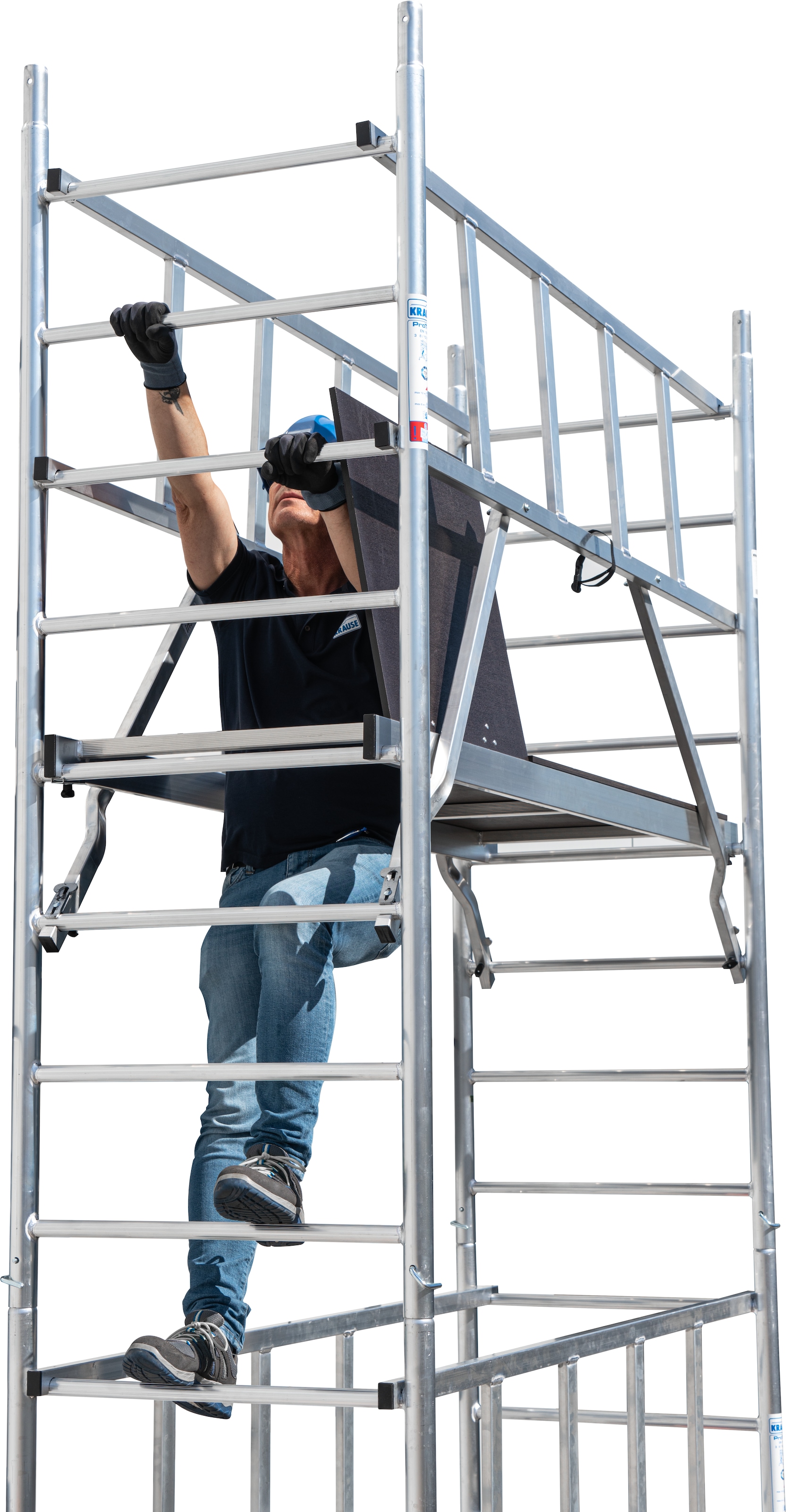 KRAUSE Fahrgerüst »ProTec XS Alu-FaltGerüst«, Arbeitshöhe: 10,8 Meter