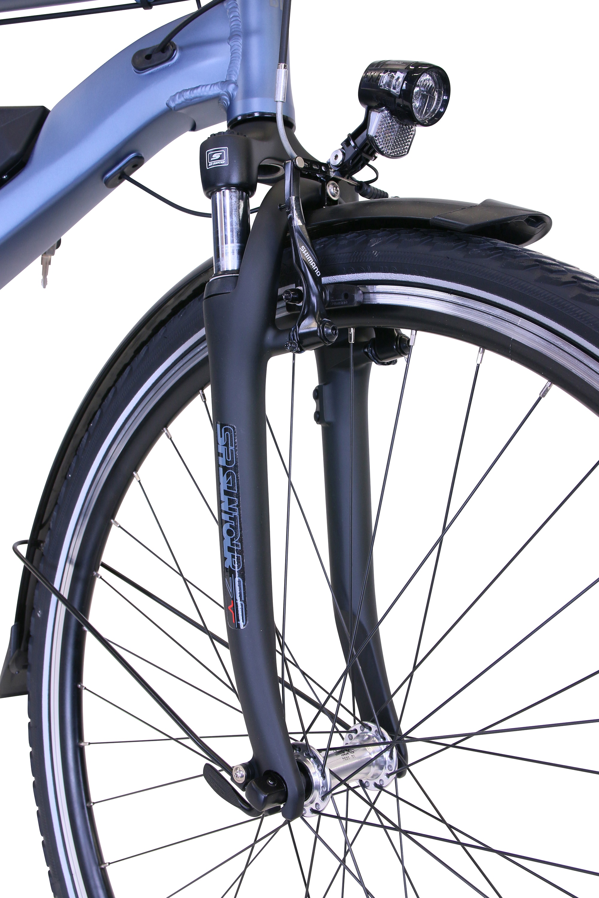6. Bild von HAWK Bikes E-Bike »eTrekking Gent«, 8 Gang, microSHIFT, Microshift, Heckmotor 250 W, Pedelec, Elektrofahrrad für Herren, Trekkingrad