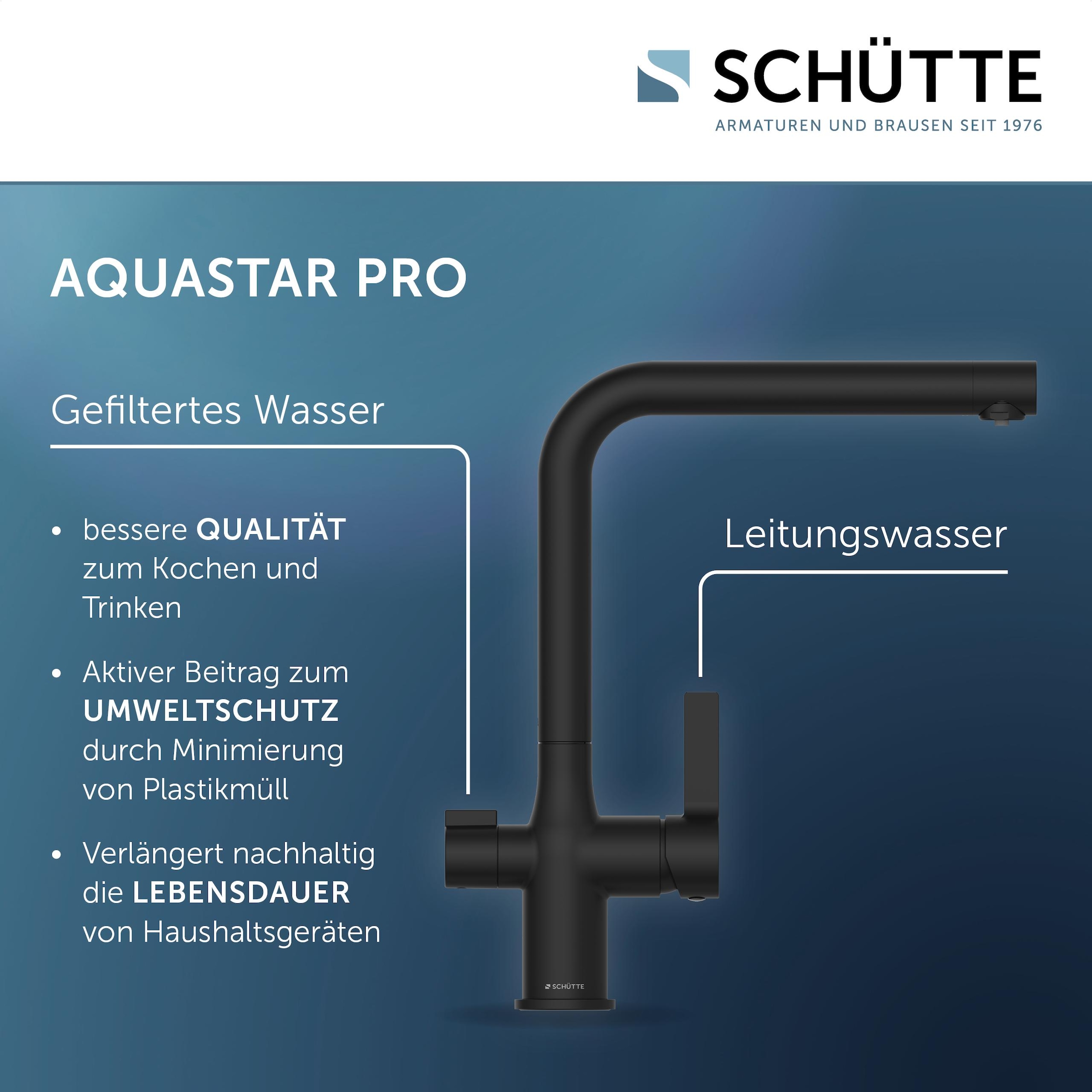 Schütte Spültischarmatur »AQUASTAR PRO«, mit Filtersystem für Trinkwasser, günstig online kaufen