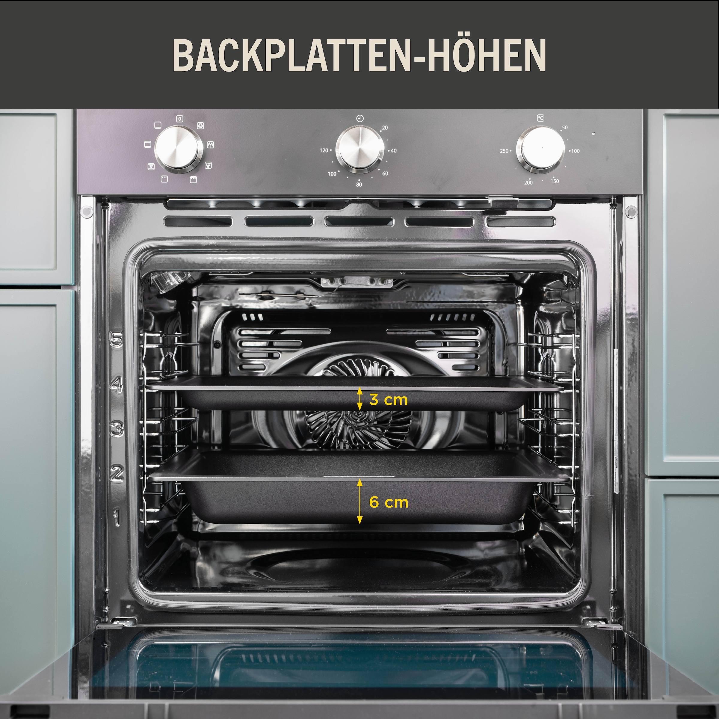 WOLL Backblech »WOLL D-Lite Aluminium Backplatte, PFAS-frei bis 300 °C« Aluminium 1 Stk. tlg. BACKBLECH: QXR-Oberfläche, 4 mm Aluguss, 3 cm flach