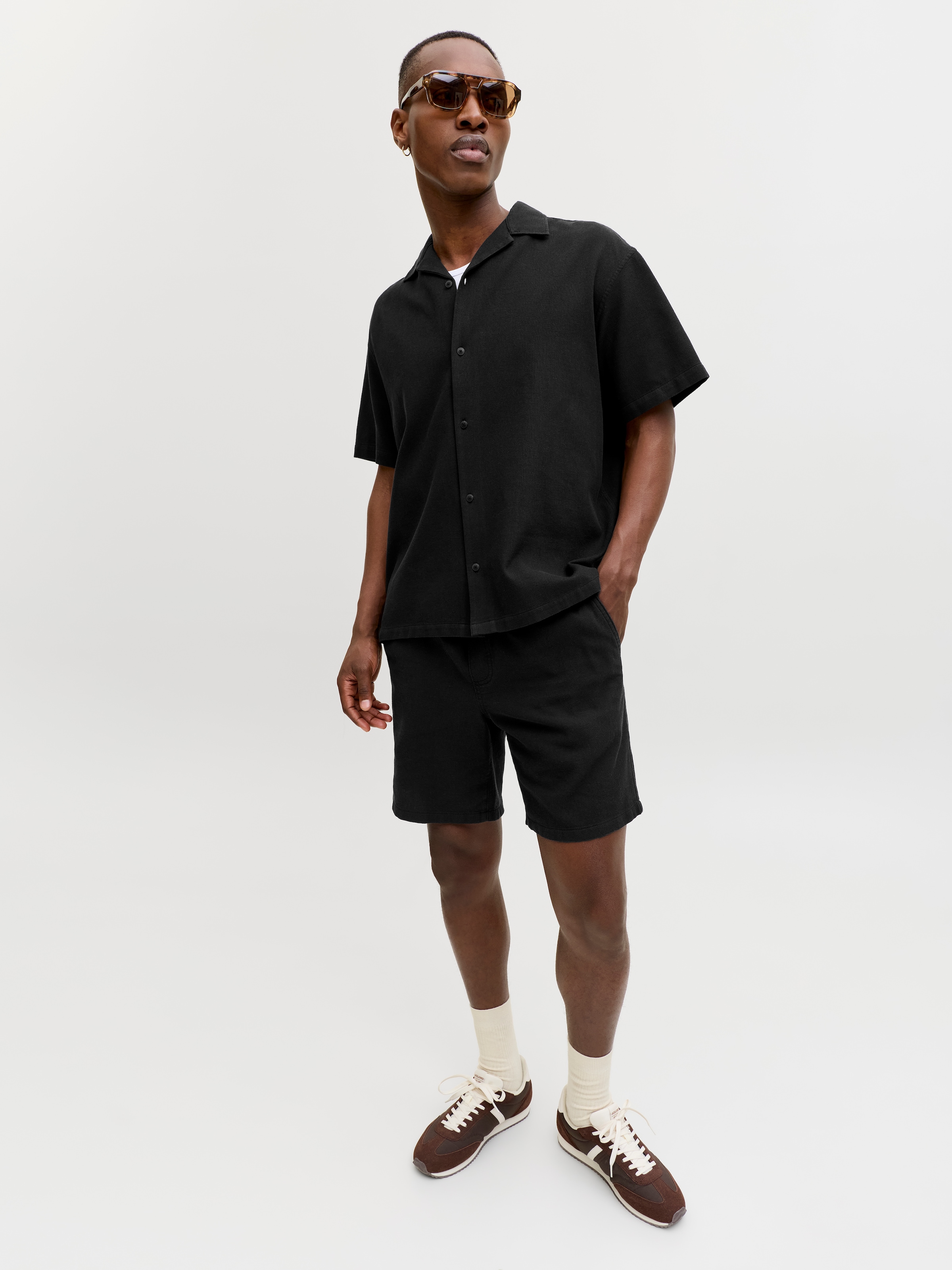 Jack & Jones Jogginghose »JPSTJAIDEN WAFFLE RESORT SHORT REG«  mit elastischem Bund