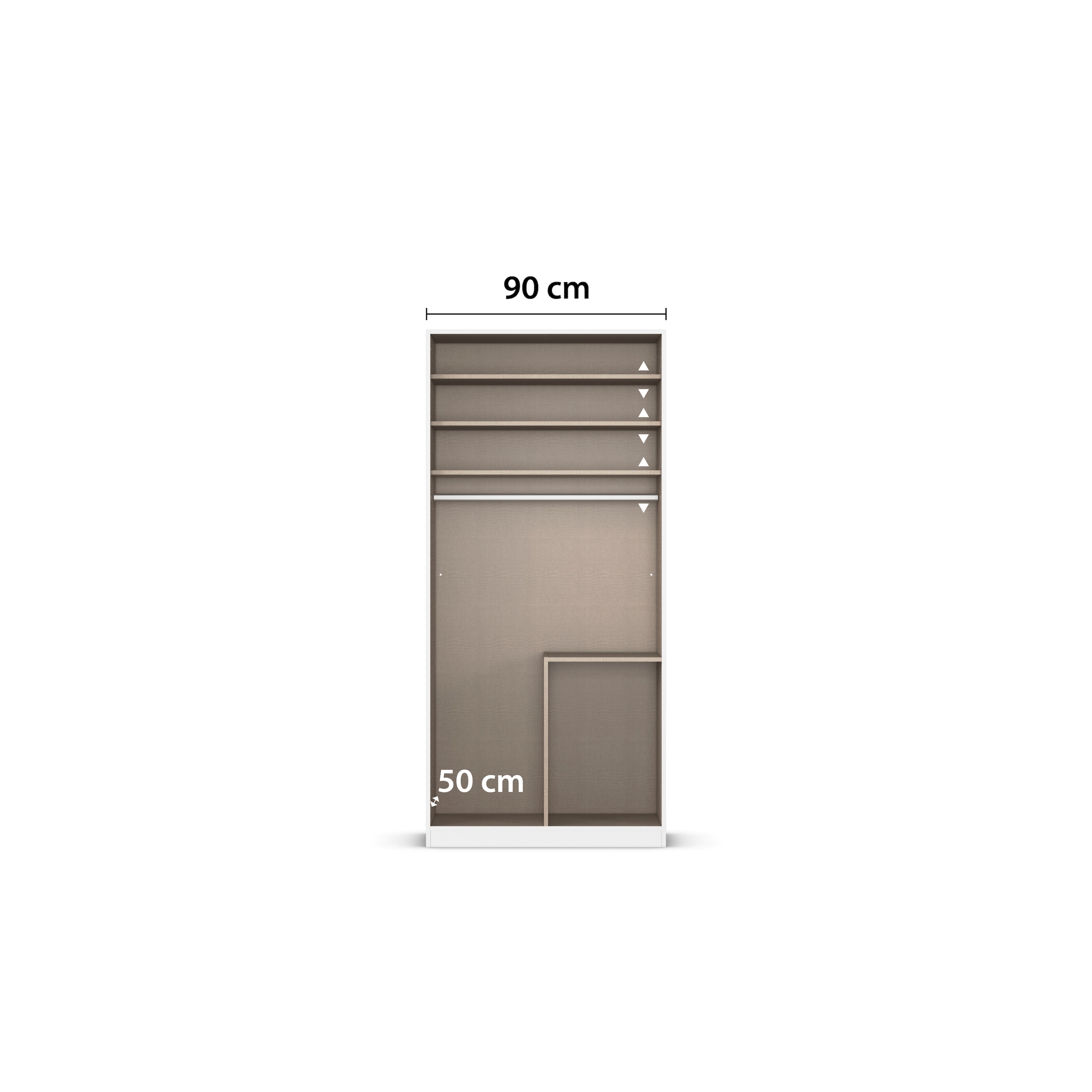 rauch Kleiderschrank »Drehtürenschrank Schrank Garderobe Wäscheschrank Schlafzimmer AVOLA«, (in 3 verschiedenen Ausstattungen BASIC/CLASSIC/PREMIUM), mit hochwertigen Stangengriffen aus Metall in Schwarz MADE IN GERMANY