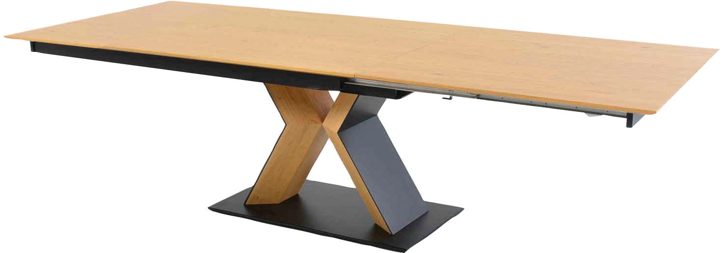 K+W Komfort & Wohnen Esstisch »Mikkado Tube«, (1 St.), Funktionstisch, X-Gestell aus Asteiche, in 2 Breiten 180 cm und 200cm