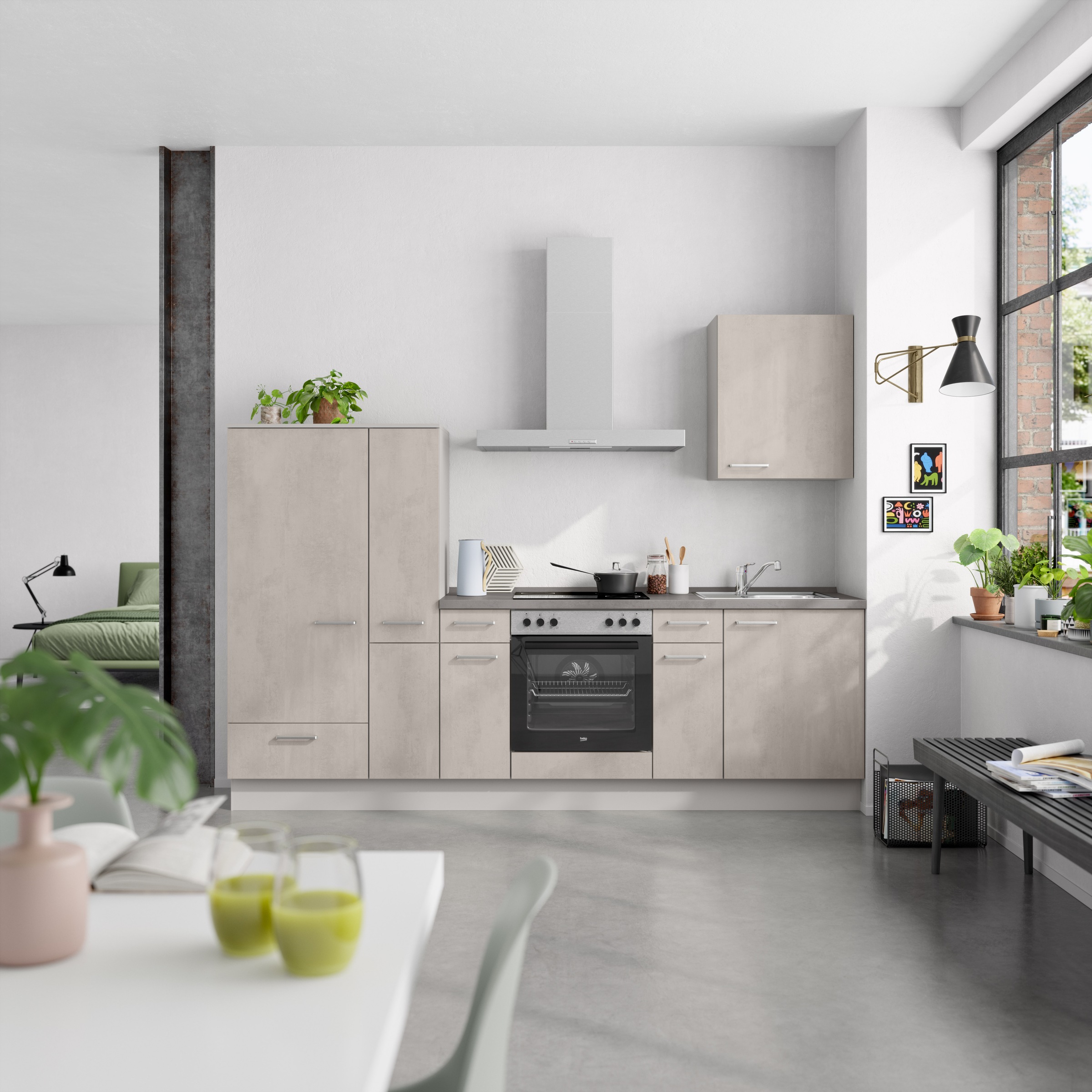nobilia® Küchenzeile »"Riva I"«, vormontiert, Ausrichtung wählbar, Breite 2 günstig online kaufen