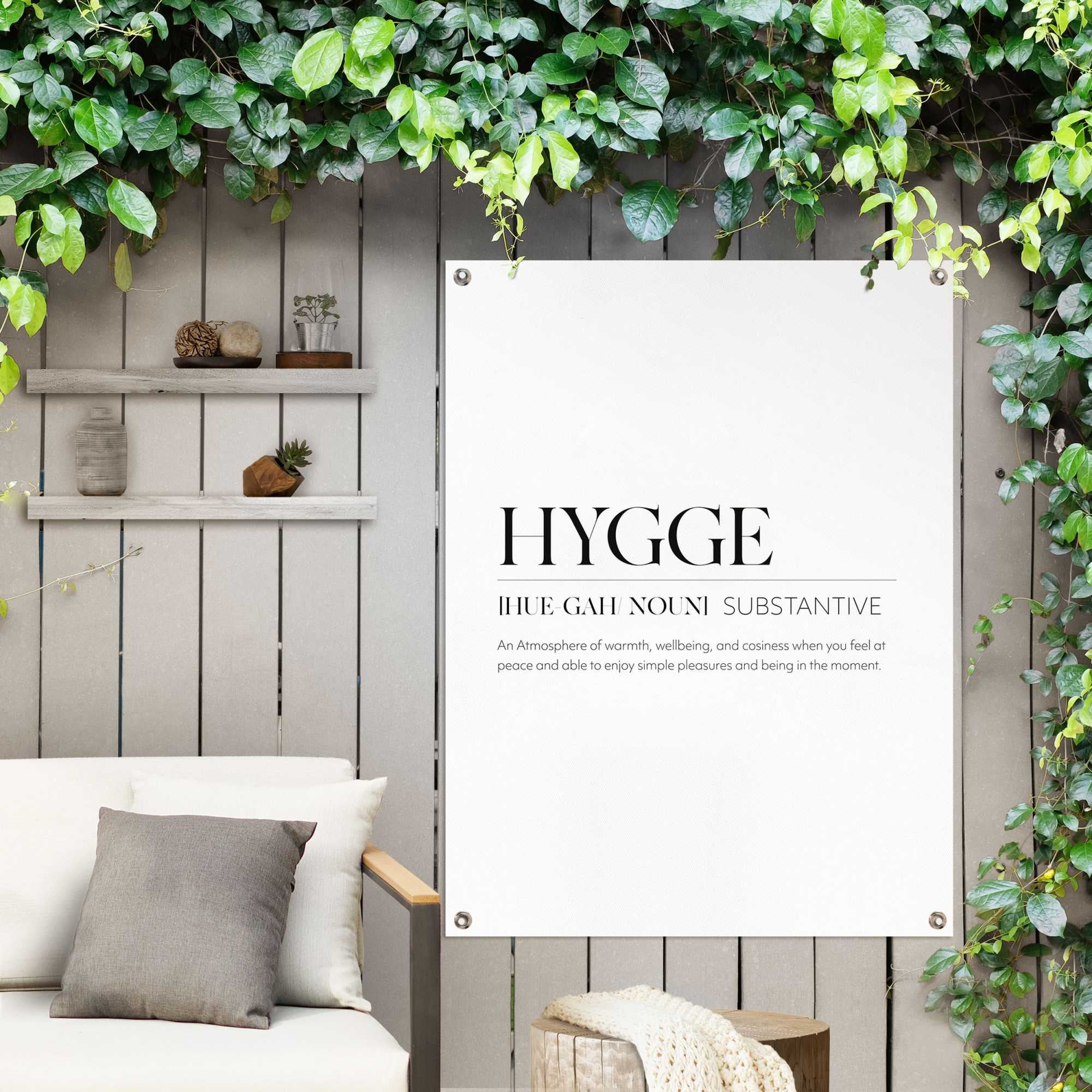 Reinders! Poster »Hygge«, Outdoor oder Garten bestellen für Balkon auf Rechnung