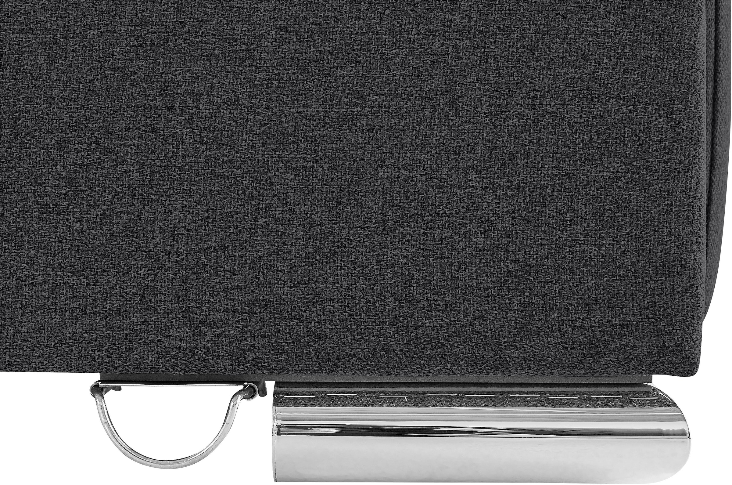 INOSIGN Ecksofa »Boxspringbett Night & Day L-Form mit Dauer-Schlaffunktion mit Armlehne«, mit Boxspring-Bettfunktion 180x200 cm und Bettkasten, Dauerschläfer!