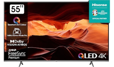 QLED-Fernseher »55E7KQ PRO«, 139 cm/55 Zoll, 4K Ultra HD, Smart-TV