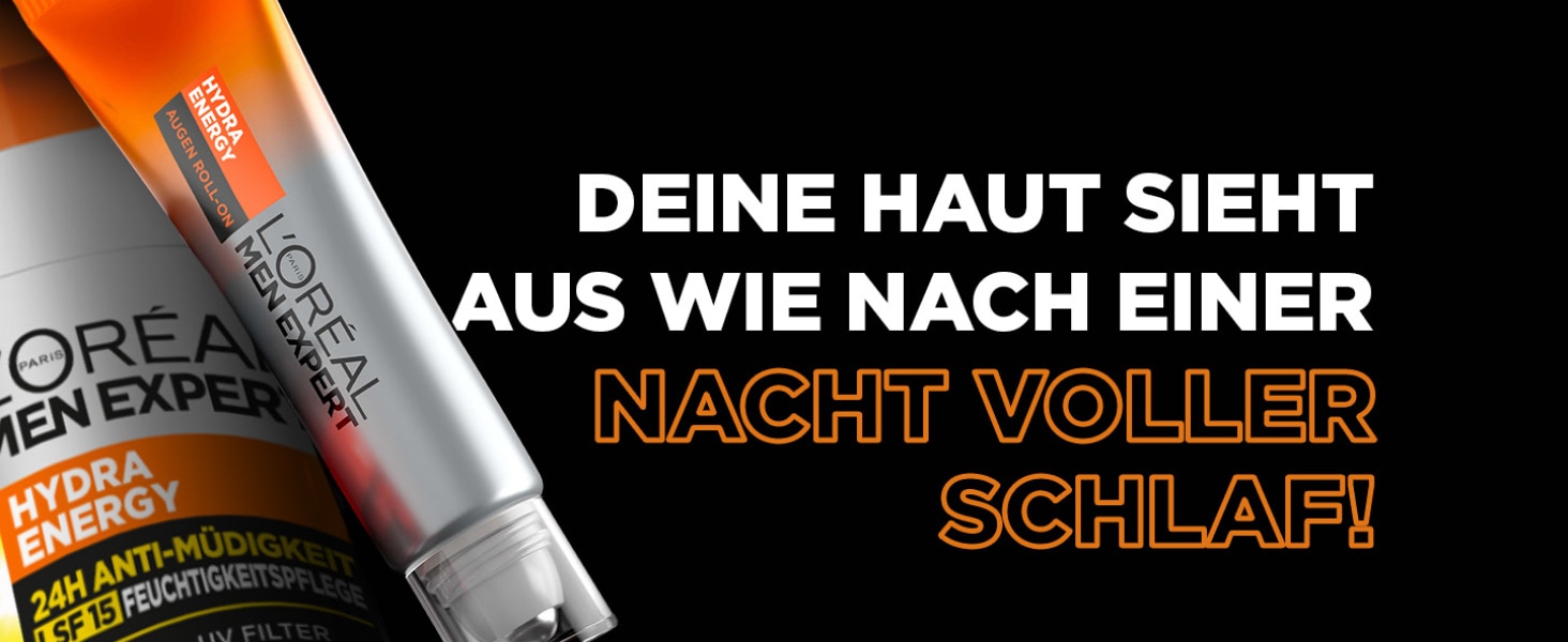 L'ORÉAL PARIS MEN EXPERT Gesichtsgel »HYDRA ENERGY 24H ANTI-MÜDIGKEIT FEUCHTIGKEITSPFLEGE LSF15« mit Lichtschutzfaktor
