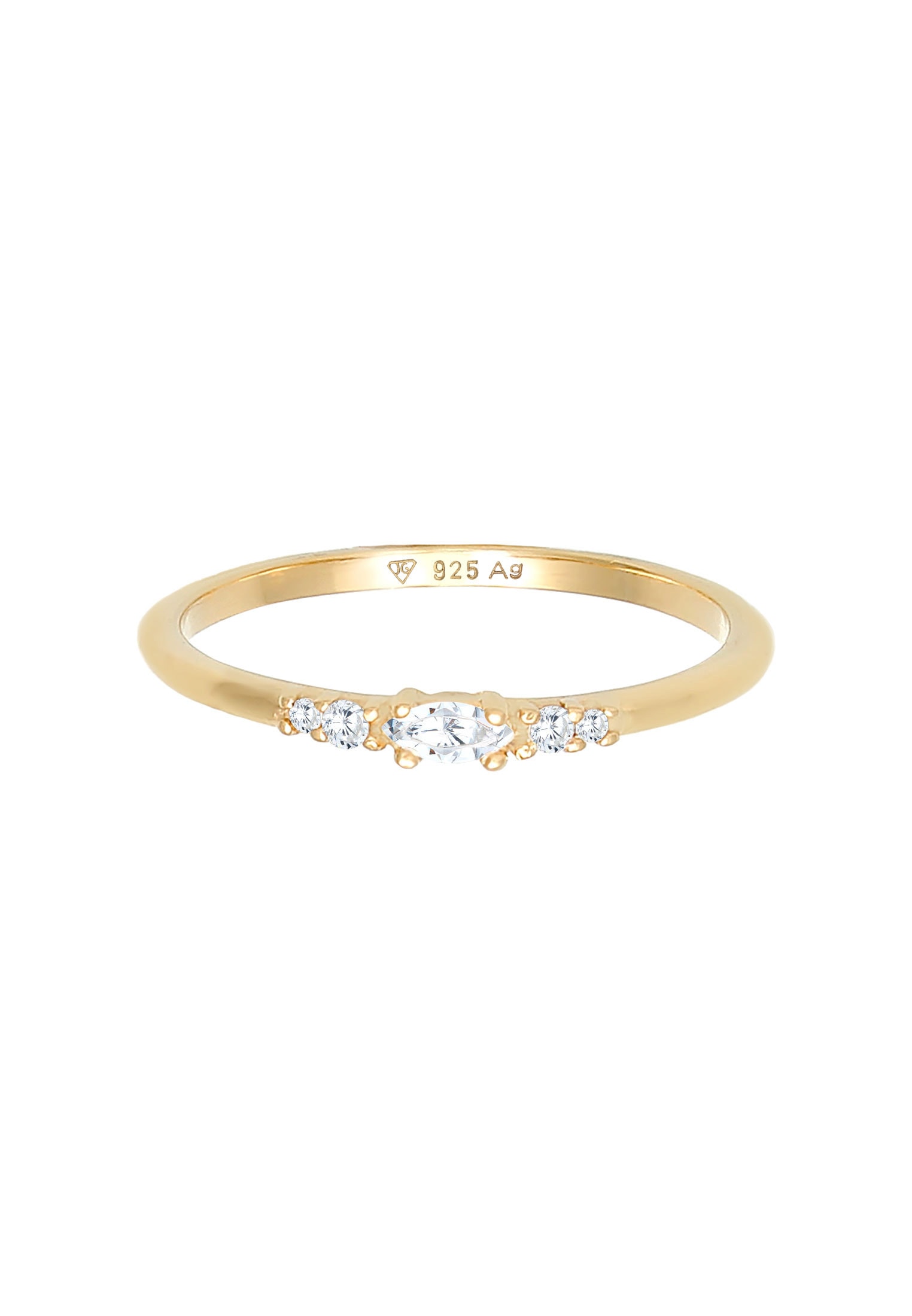 Verlobung 925 »Zirkonia Elegant Elli Marquise Verlobungsring online Silber« bestellen