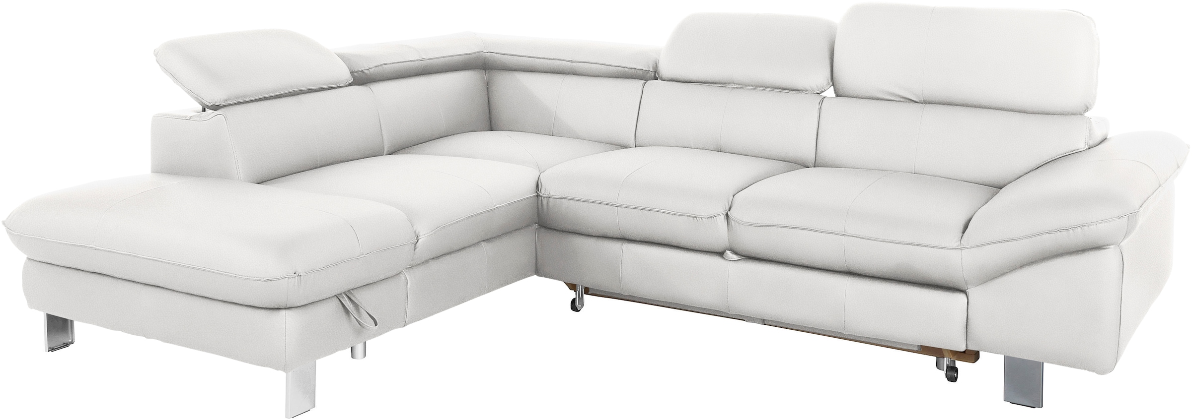 COTTA Ecksofa »Driver L-Form«, mit Kopfteilverstellung, wahlweise mit Bettfunktion & Bettkasten