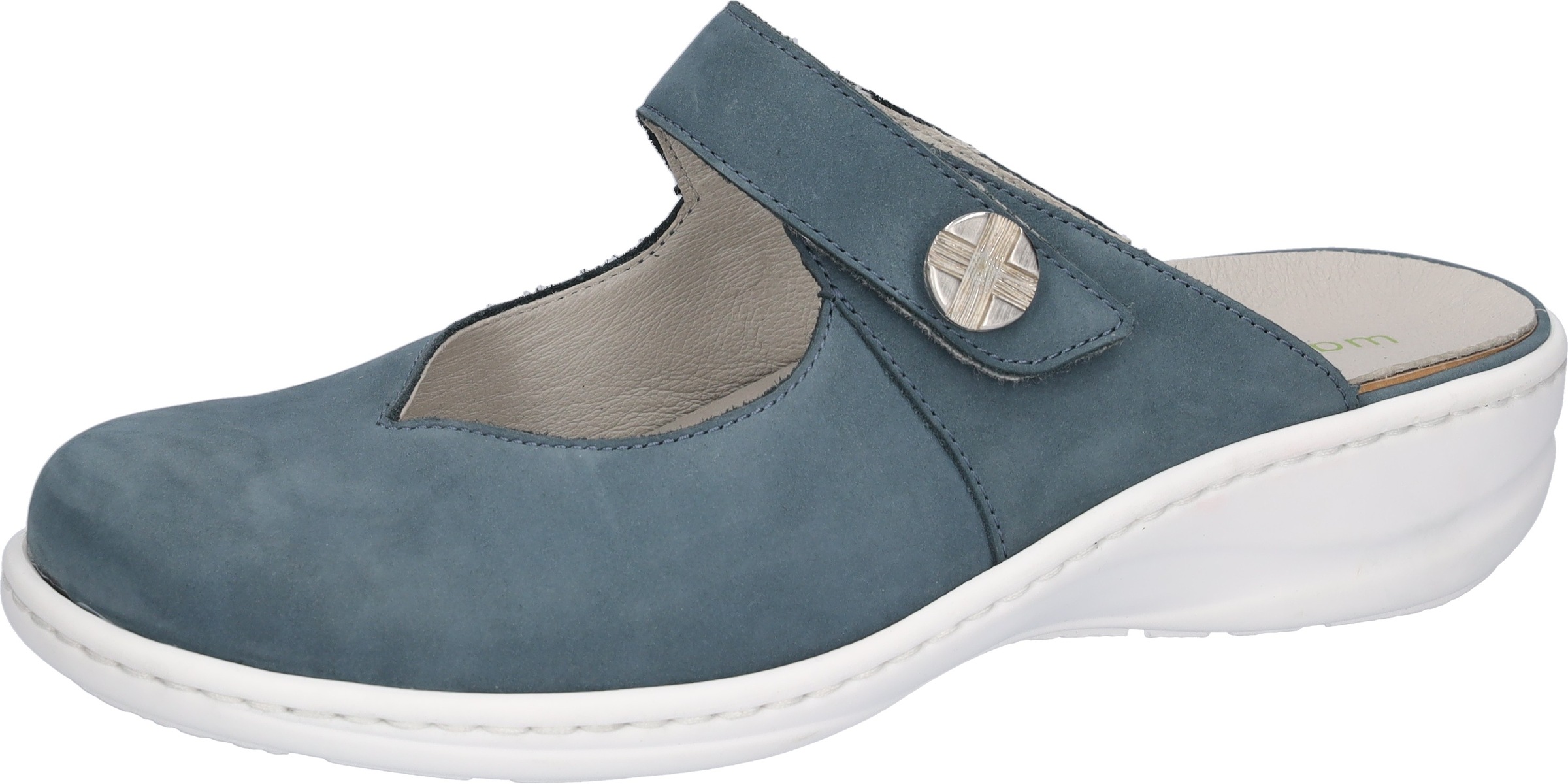 Waldläufer Clog »HERIA«  Hausschuh, Sommerschuh, Klettschuh in Komfortweite H (= sehr weit)
