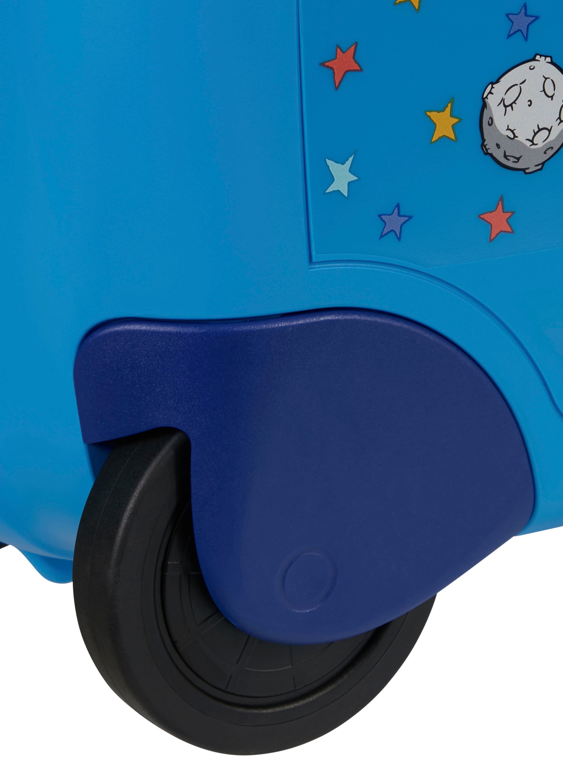 Samsonite Kinderkoffer »Dream2Go Ride-on Trolley, Disney Mickey Stars«, 4 Rollen, zum sitzen und ziehen