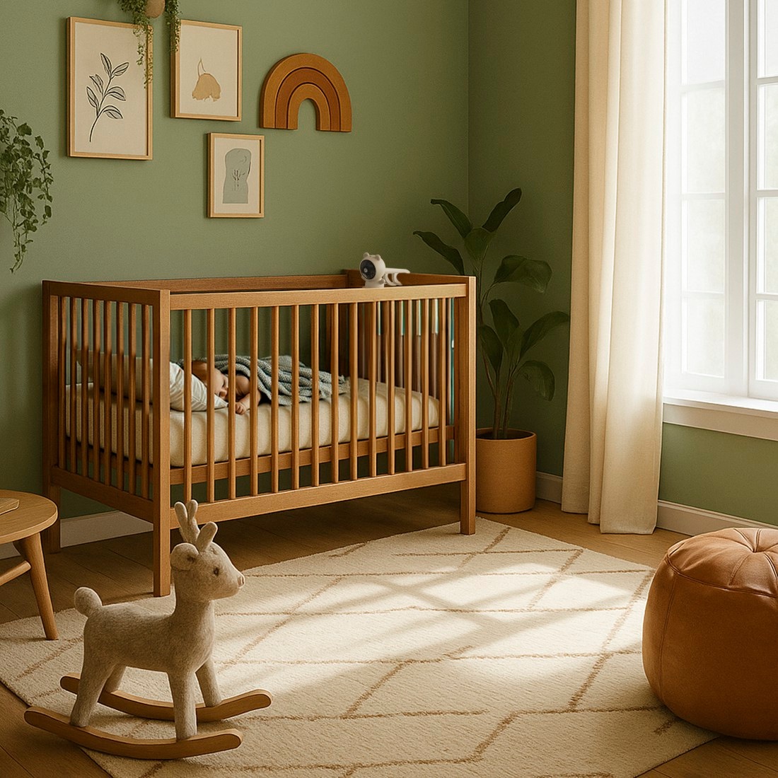 Hama Überwachungskamera »Smarte Überwachungskamera, Babys, WLAN, App, Nachtlicht, Audio, 1080p« Babyphone