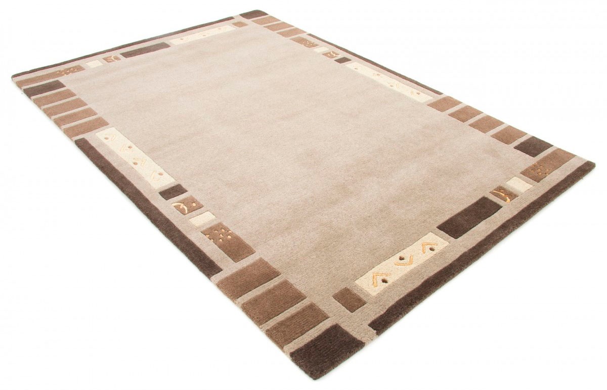 carpetfine Wollteppich »Nepal Jaipur«, rechteckig, 20 mm Höhe, reine Wolle, handgeknüpft, Wohnzimmer