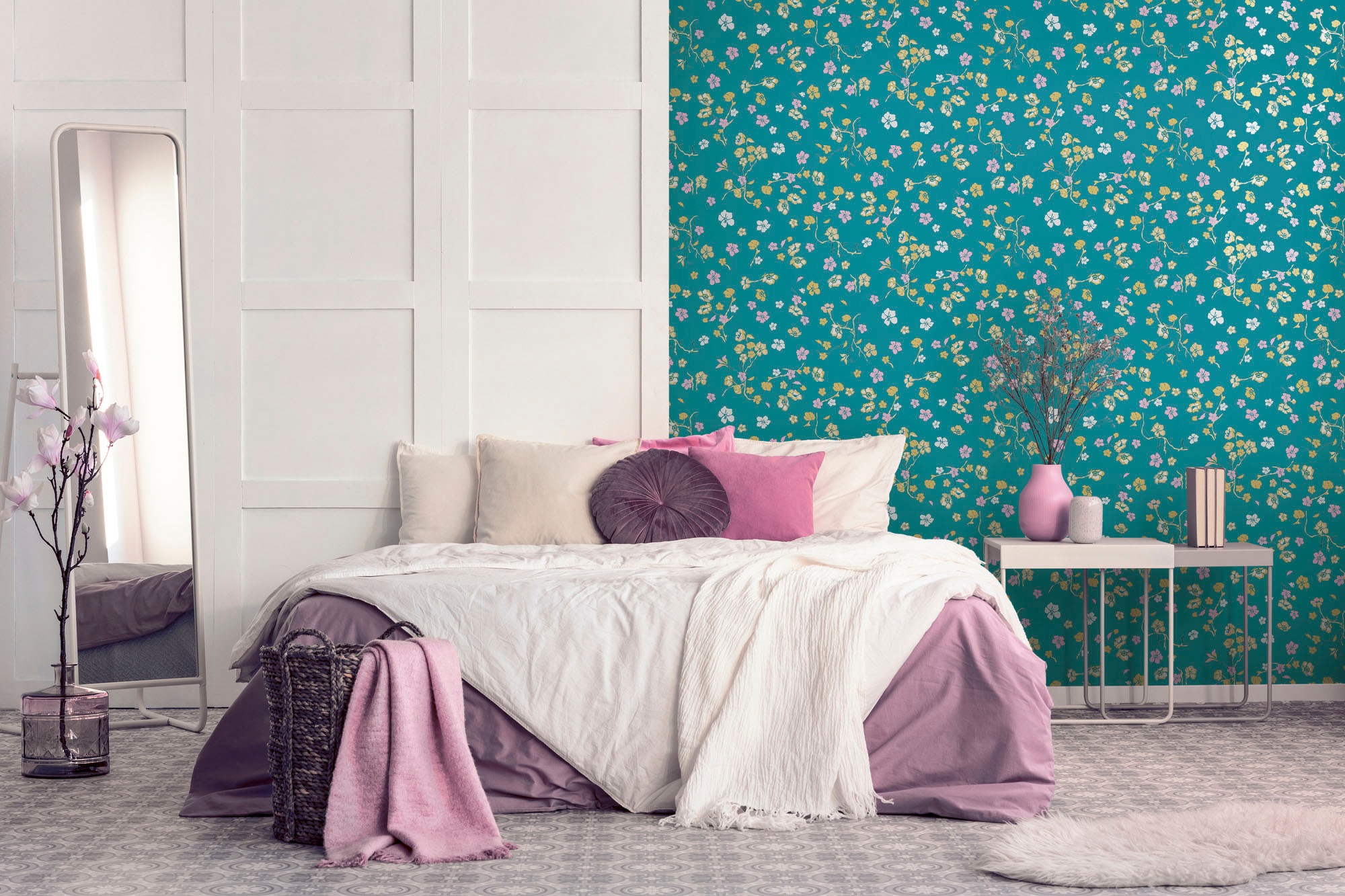 living walls Vliestapete »House of Turnowsky Designer Blumentapete«, matt, extravagant Kunst Floral verspielt