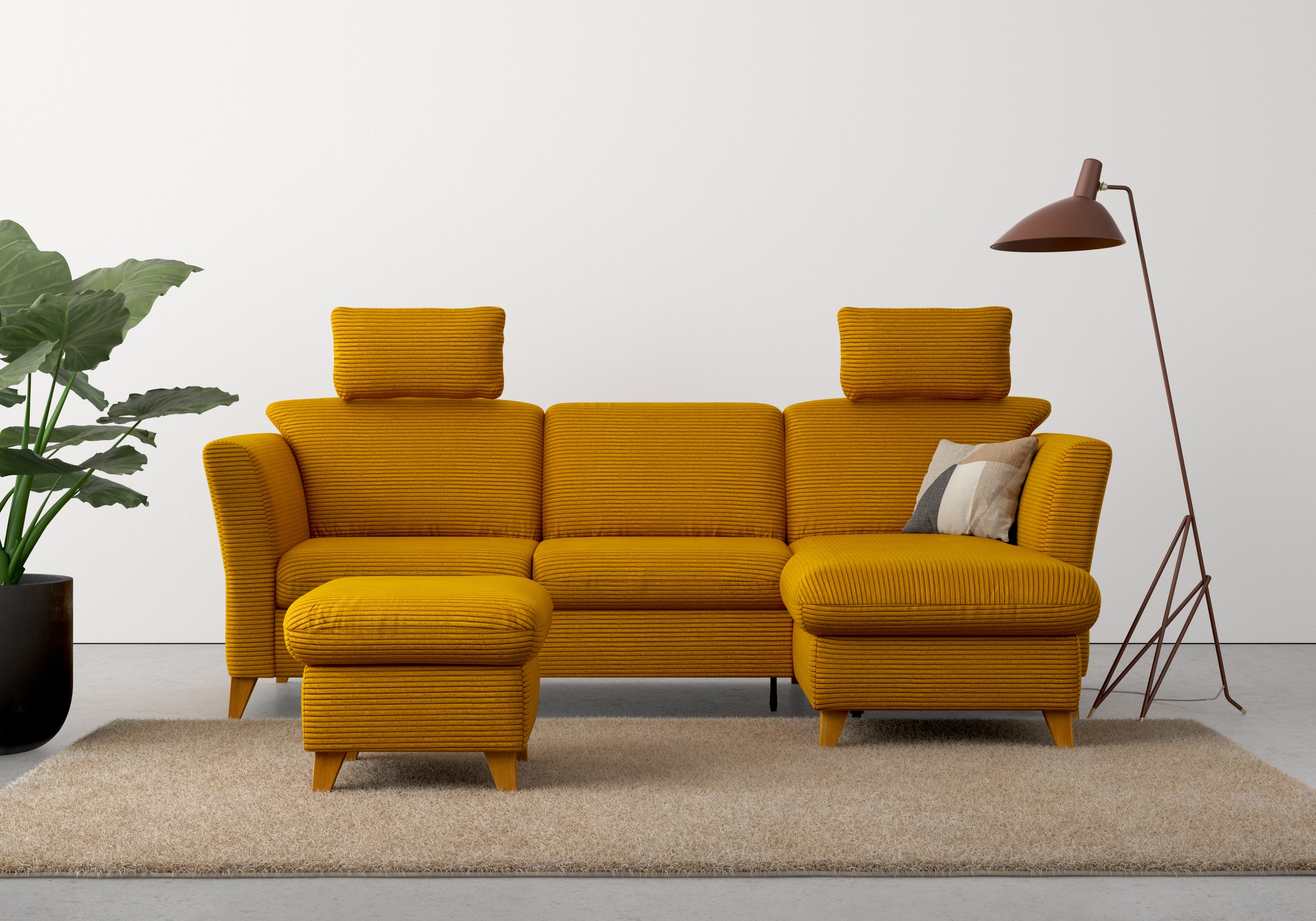 Home affaire Ecksofa »Trelleborg L-Form«, wahlweise mit Bettfunktion und Be günstig online kaufen