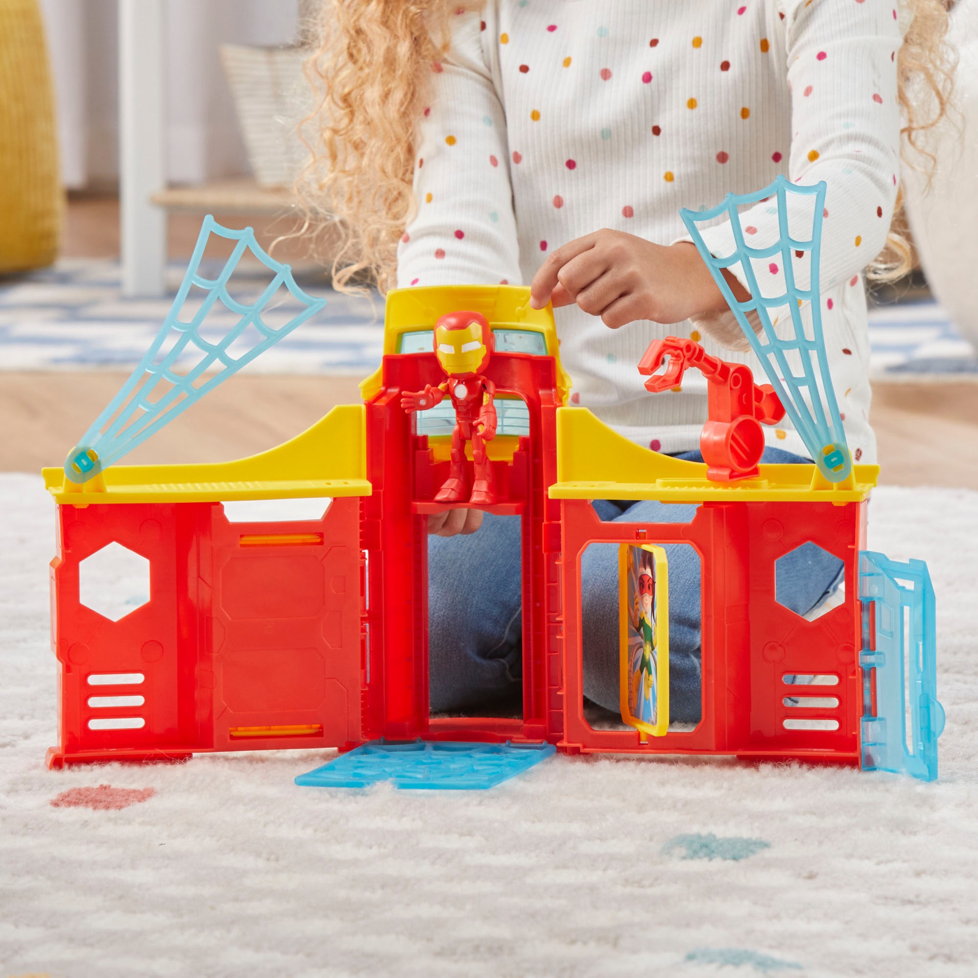 Hasbro Spielwelt »Marvel Spidey und seine Super-Freunde, Iron Mans Turm«, inklusive Figur
