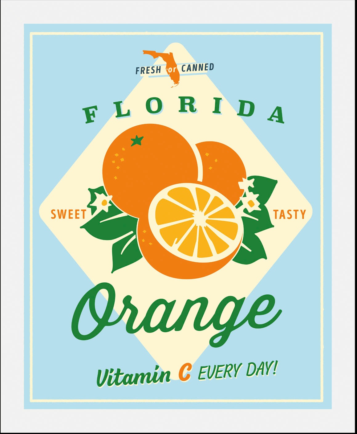 queence Bild »Florida Orange«, Obst-Obst Bilder-Essen-Lebensmittel-Kunst-Ab günstig online kaufen