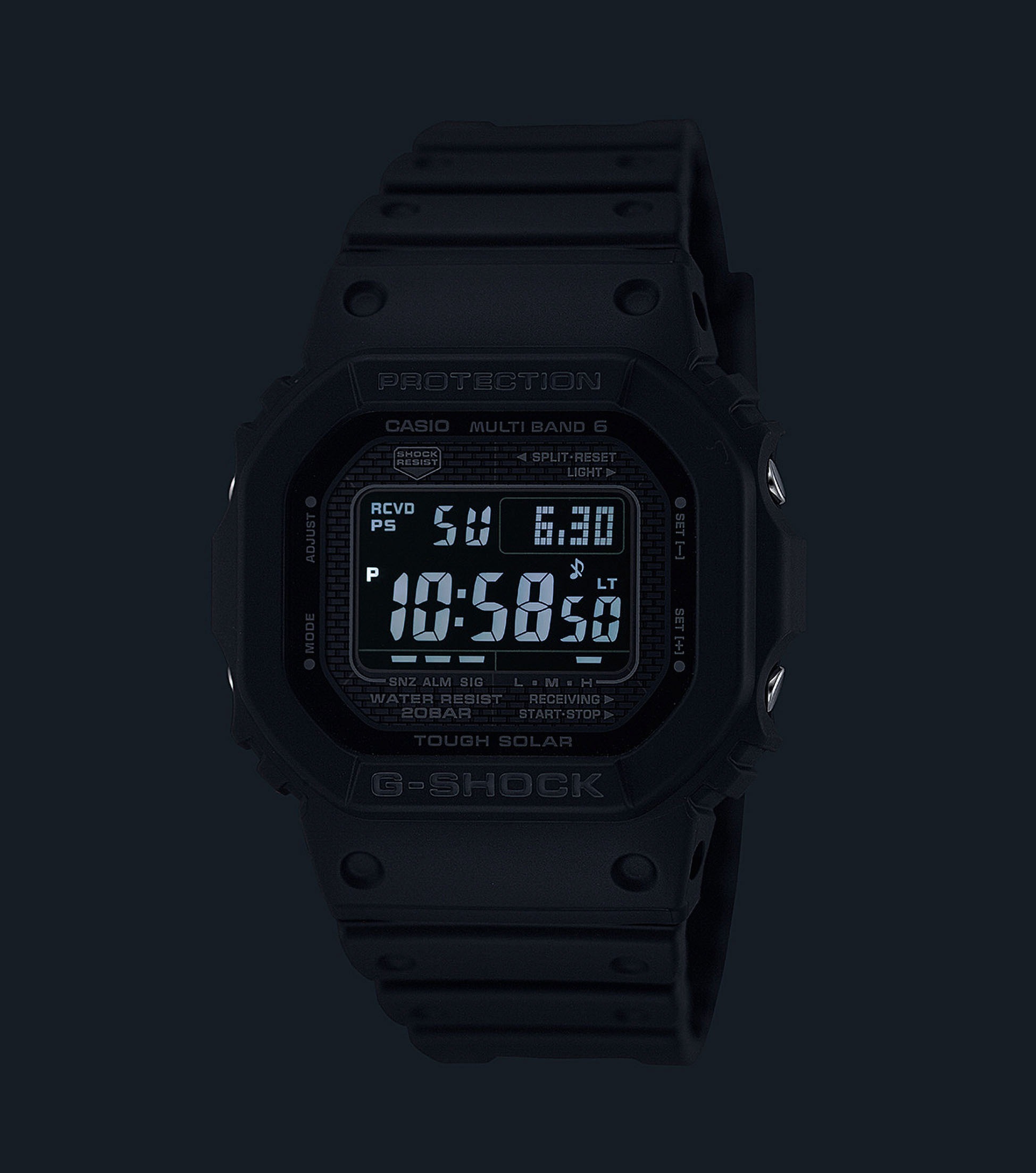 CASIO G-SHOCK Funkchronograph, Armbanduhr, Herrenuhr, digital, automatischer Kalender
