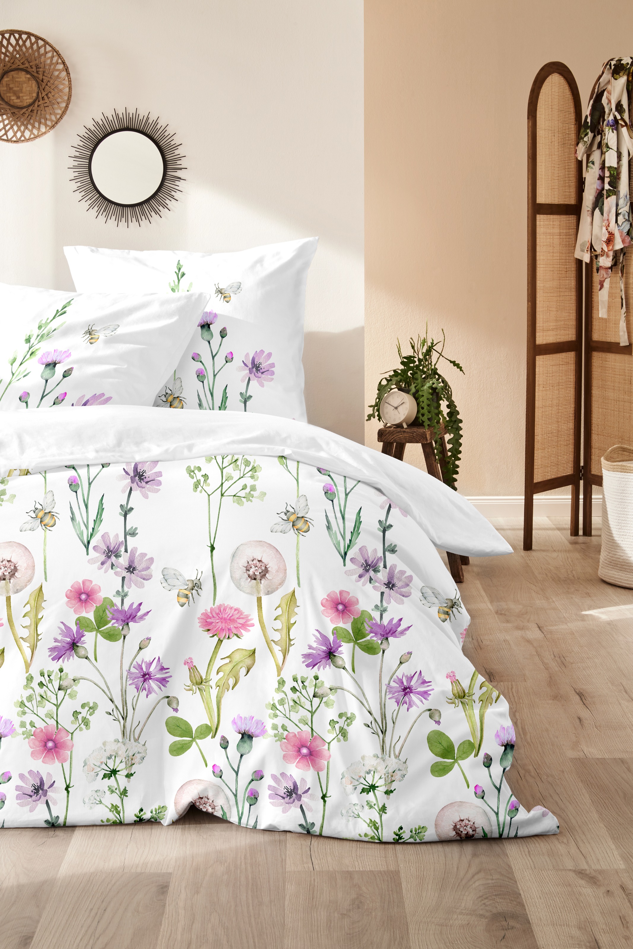 Primera Bettwäsche »Renforce-Bettwäsche Oh my Garden«, mit zarten Blüten günstig online kaufen