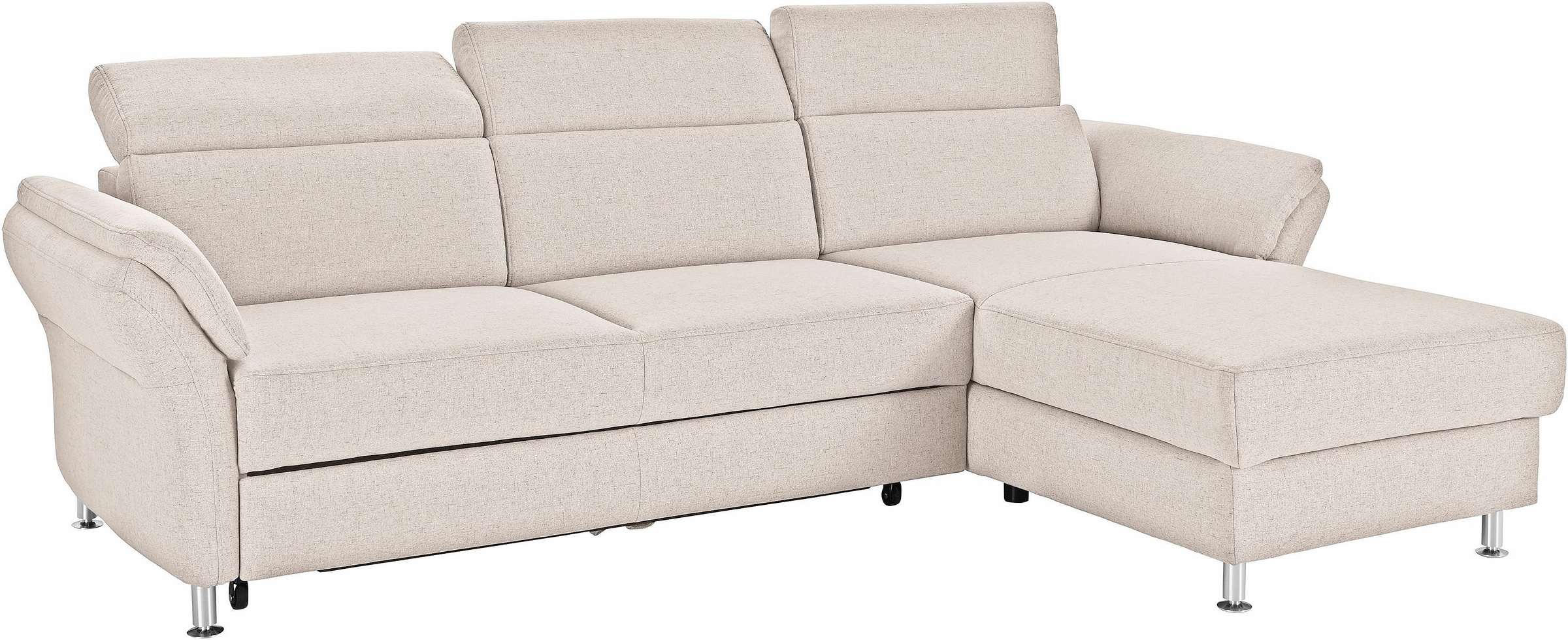 sit&more Ecksofa »Avignon L-Form«, Kopfteilverstellung, wahlweise mit Bettfunktion und Bettkasten