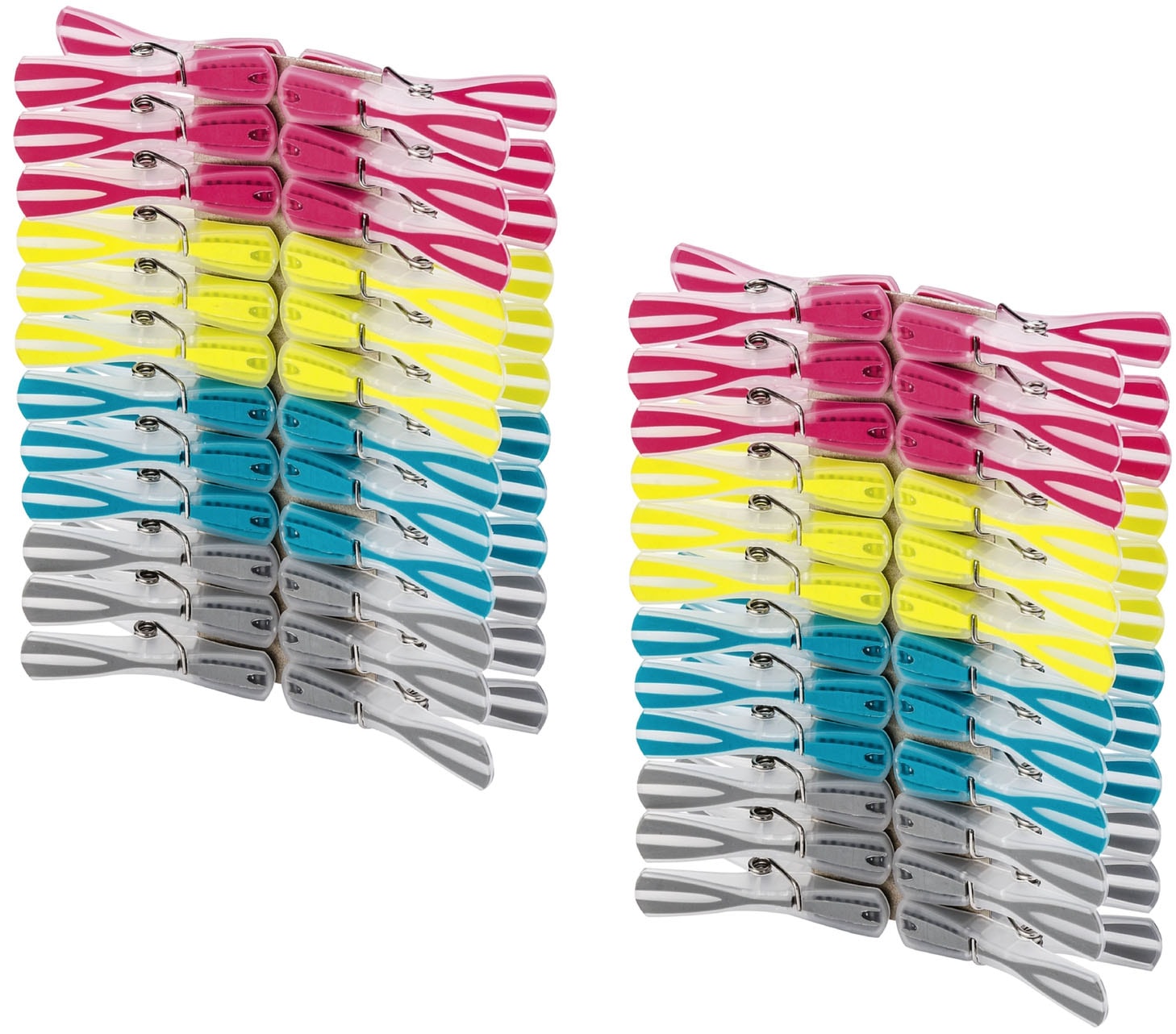 WENKO Wäscheklammern »Modell Arrow«, (Set, 48 St.), Wäscheclips mit rutschhemmender Spezialbeschichtung