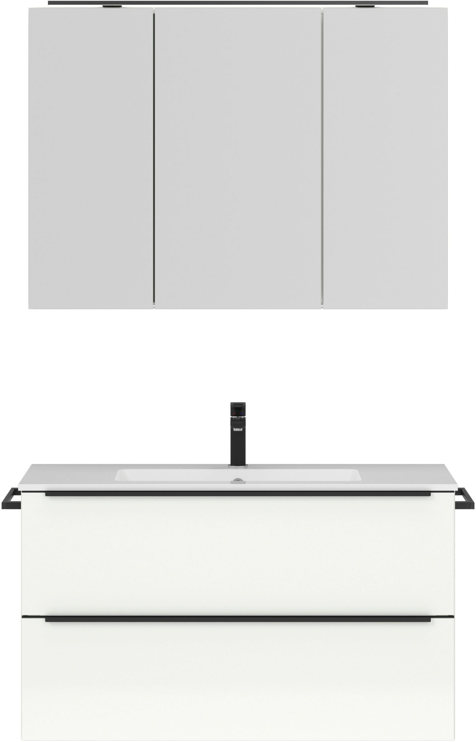 nobilia® Badmöbel-Set »Levere« vormontiert, mit Soft-Close, 2 Stk. tlg. günstig online kaufen