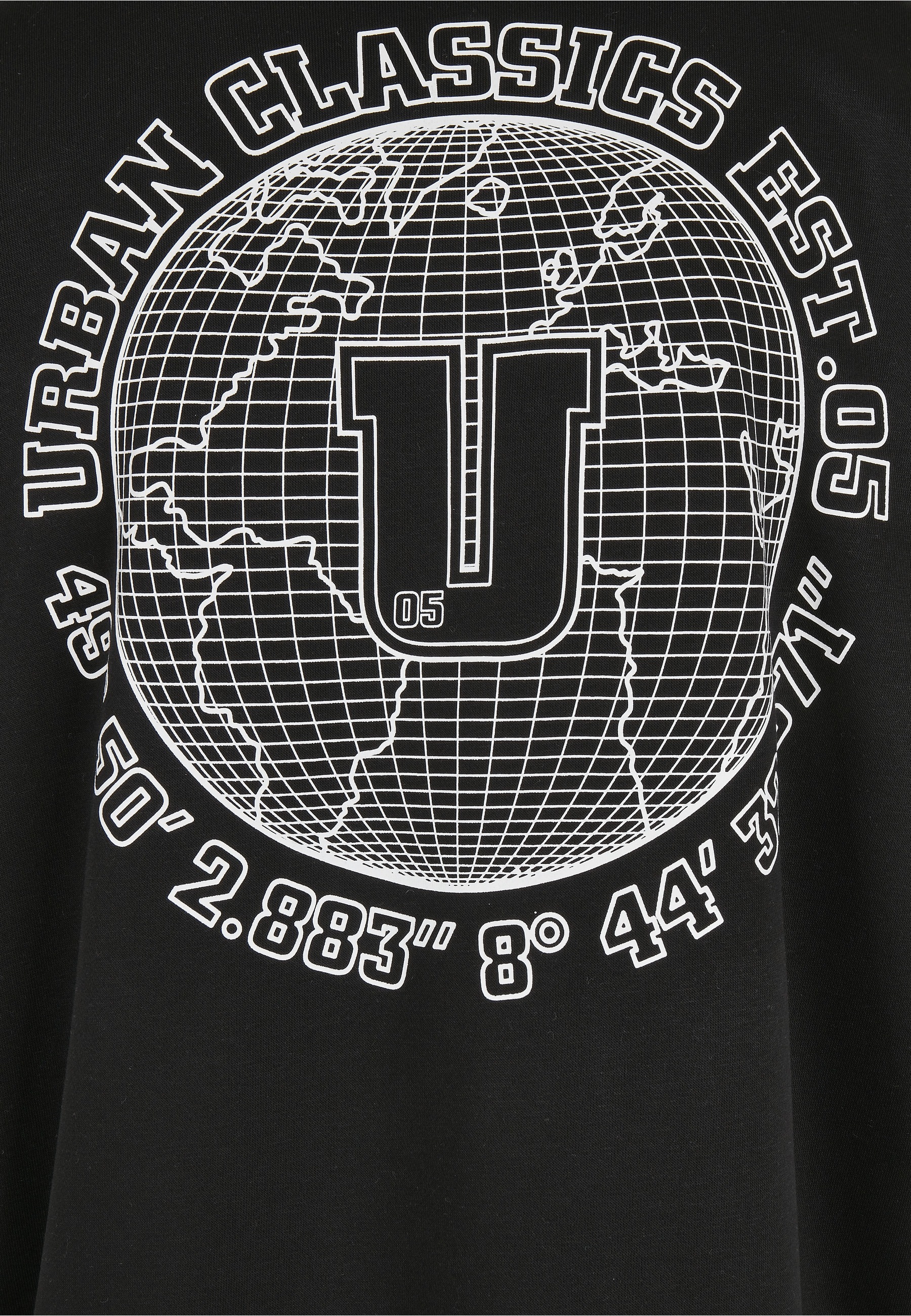 URBAN CLASSICS Rundhalspullover »Urban Classics Herren Globetrotter Hoody« 1 Stk.