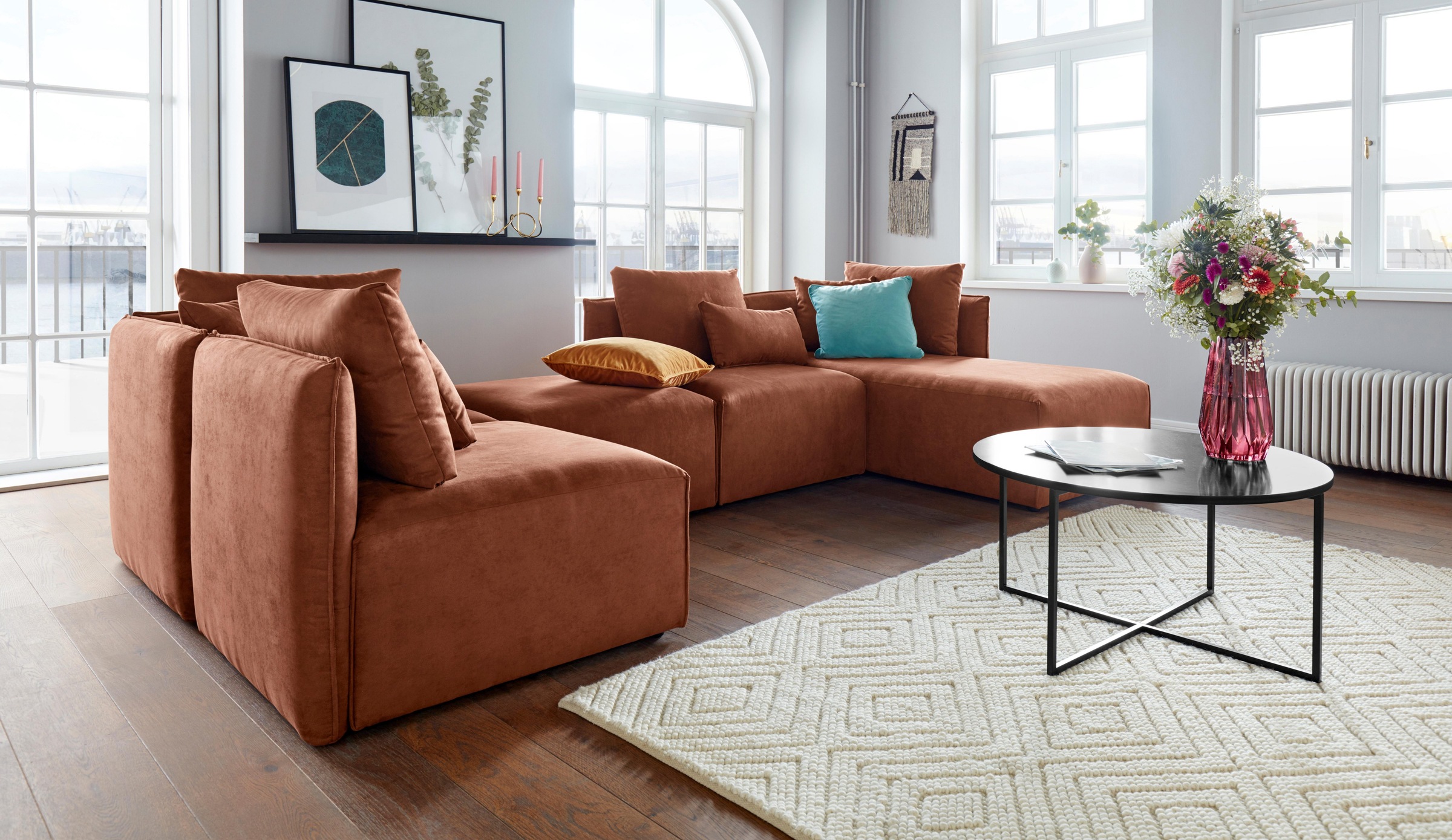 OTTO home Wohnlandschaft »Nöre U-Form« 5 Teile, in vielen Bezugsqualitäten günstig online kaufen