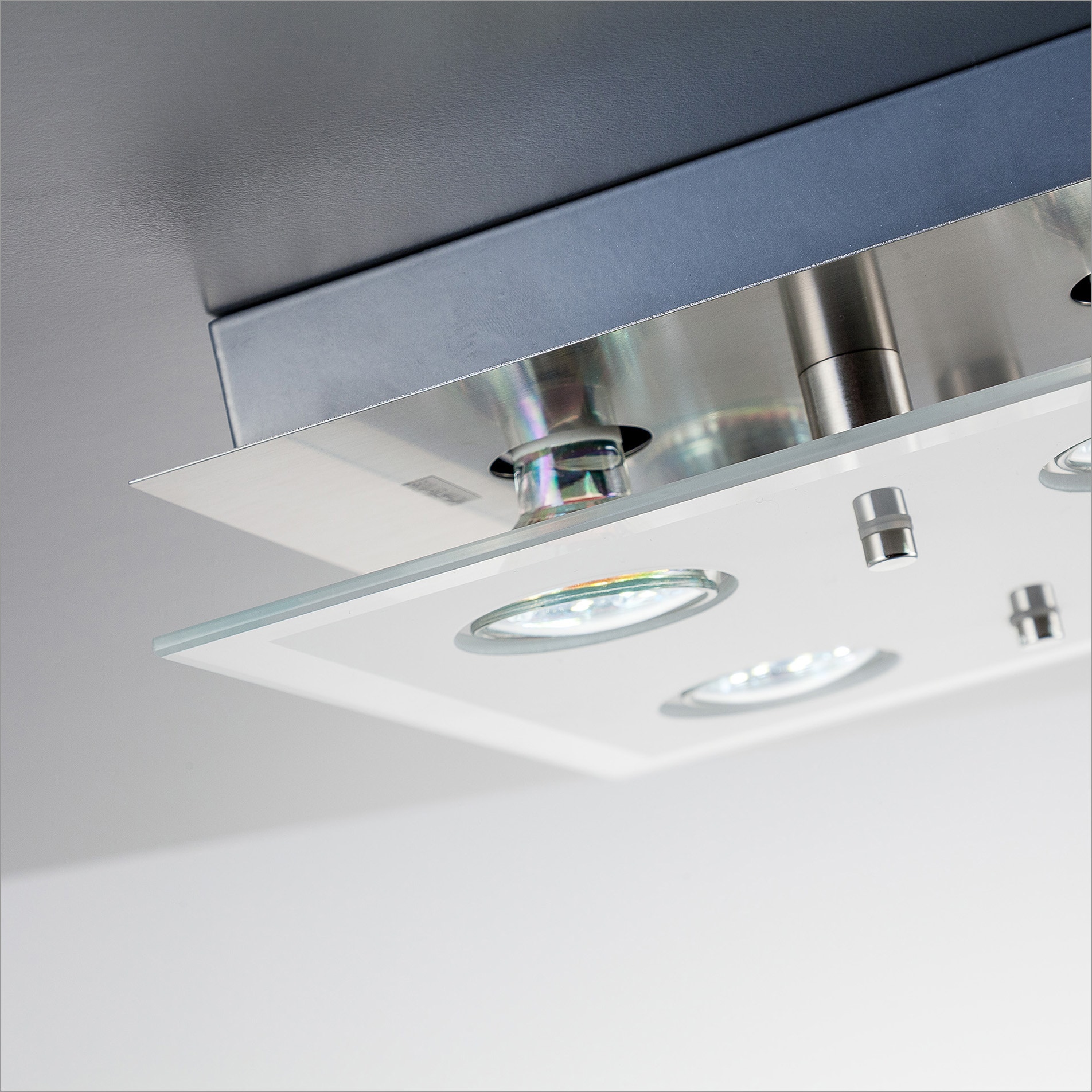 B.K.Licht LED Deckenleuchte »Dorado«, 4 flammig, Leuchtmittel GU10 | LED wechselbar, LED Deckenlampe, eckig, Spot, Schlaf-, Wohnzimmer, inkl. 3W