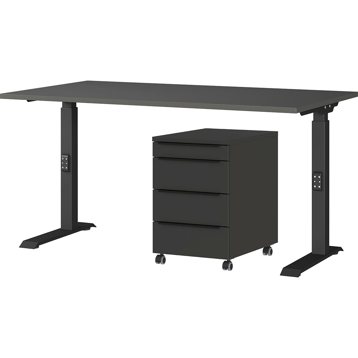 GERMANIA Büromöbel-Set »Mailand« 2 Stk. tlg. inkl. Schreibtisch und Rollcon günstig online kaufen