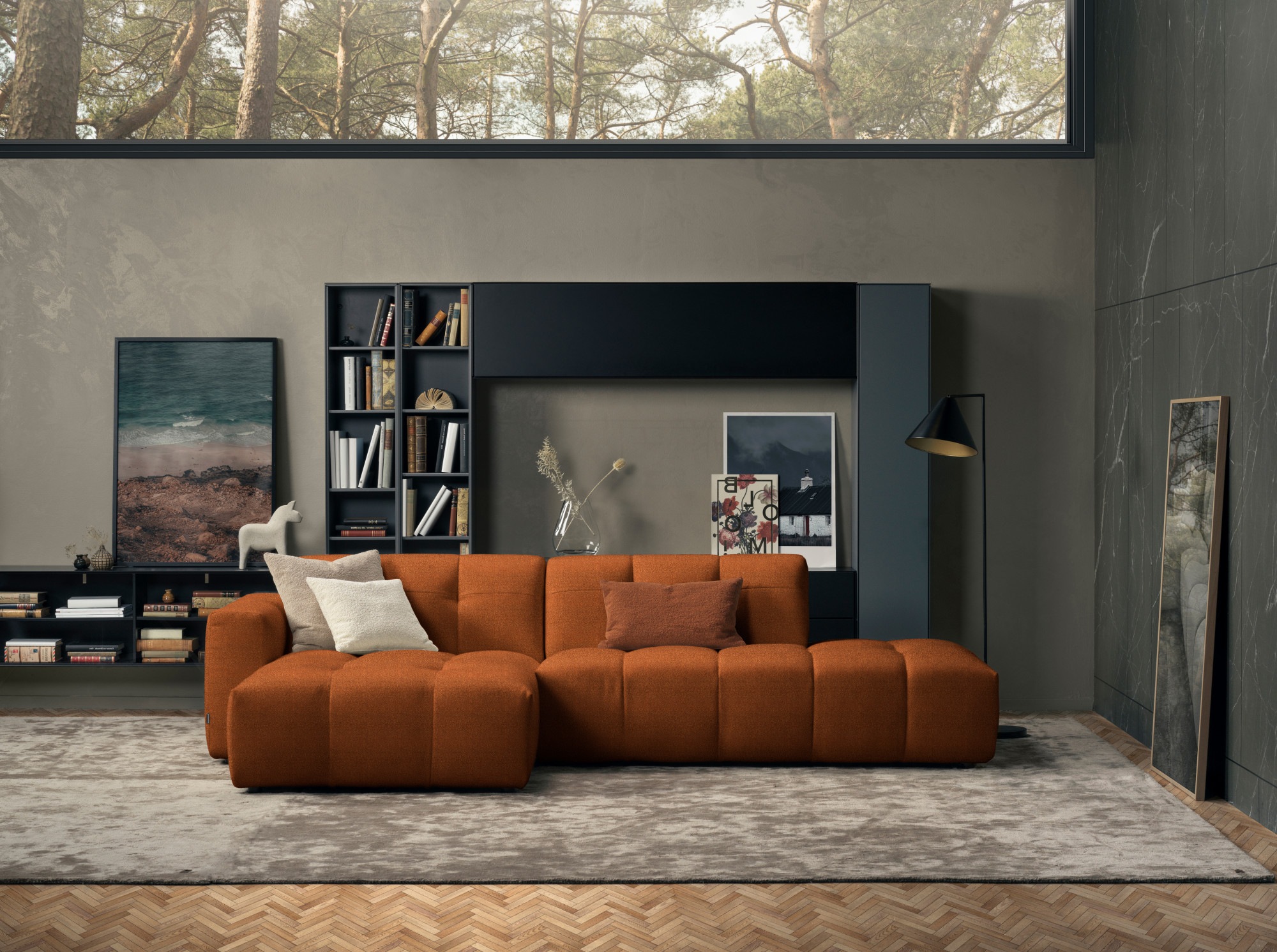 furninova Ecksofa "Chess, Designsofa mit sehr hohem Sitzkomfort, Eyecatcher günstig online kaufen