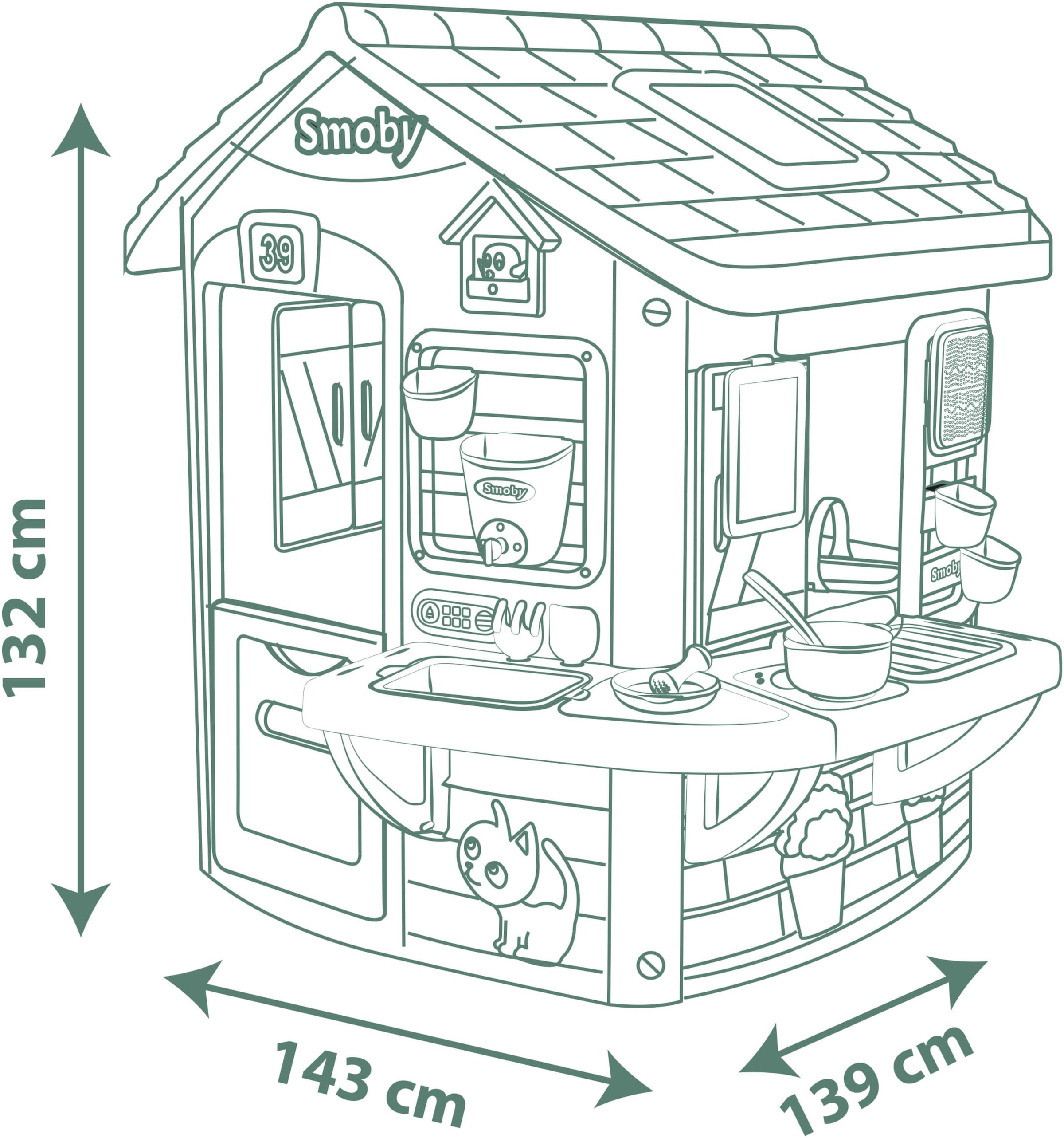 Smoby Outdoor-Spielküche »Smoby Life Matschküche«
