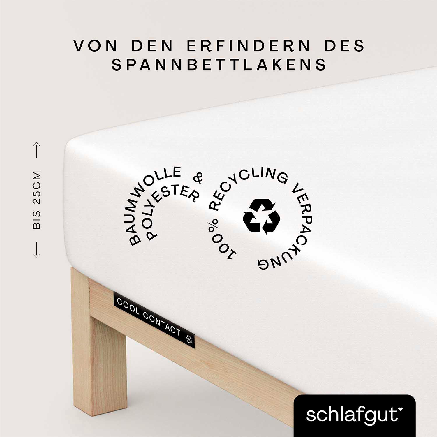Schlafgut Spannbettlaken »Cool Contact«, 100% gekämmte Mikrofaser günstig online kaufen