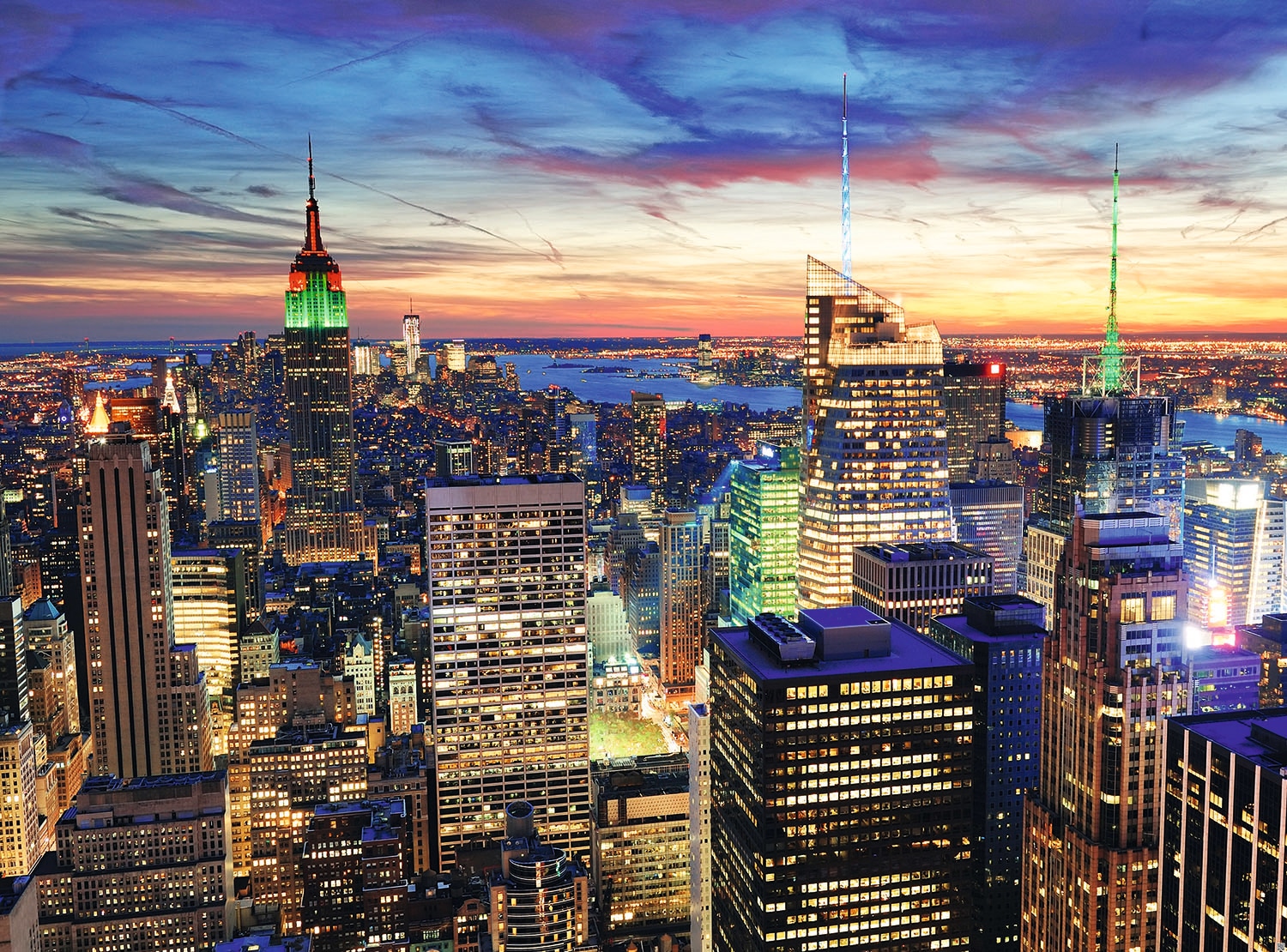 Papermoon Fototapete »New York at Dusk« glatt günstig online kaufen