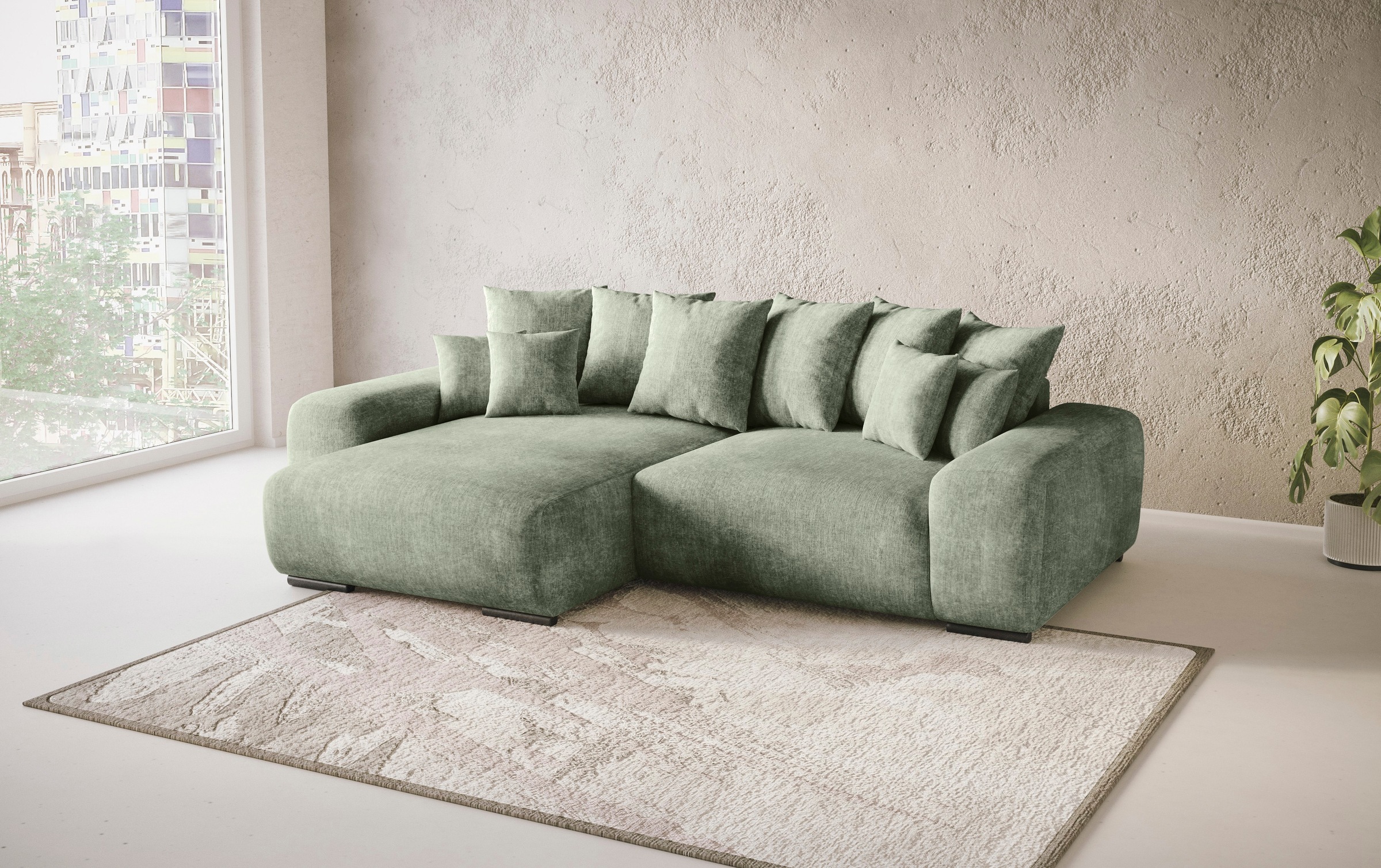 Mr. Couch Polsterecke »Sundance, L-Form«, Dauerschläfer mit Bett, Bettkaste günstig online kaufen