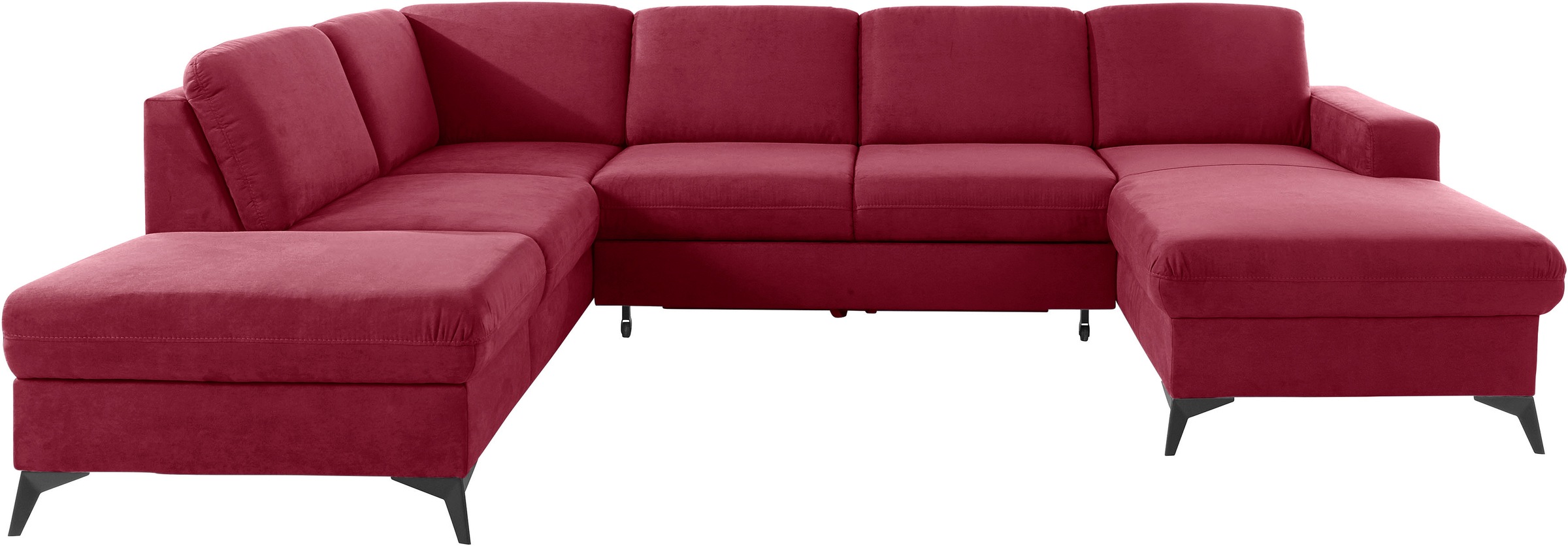 PLACES OF STYLE Wohnlandschaft »Lolland U-Form« Wahlweise mit Bettfunktion günstig online kaufen