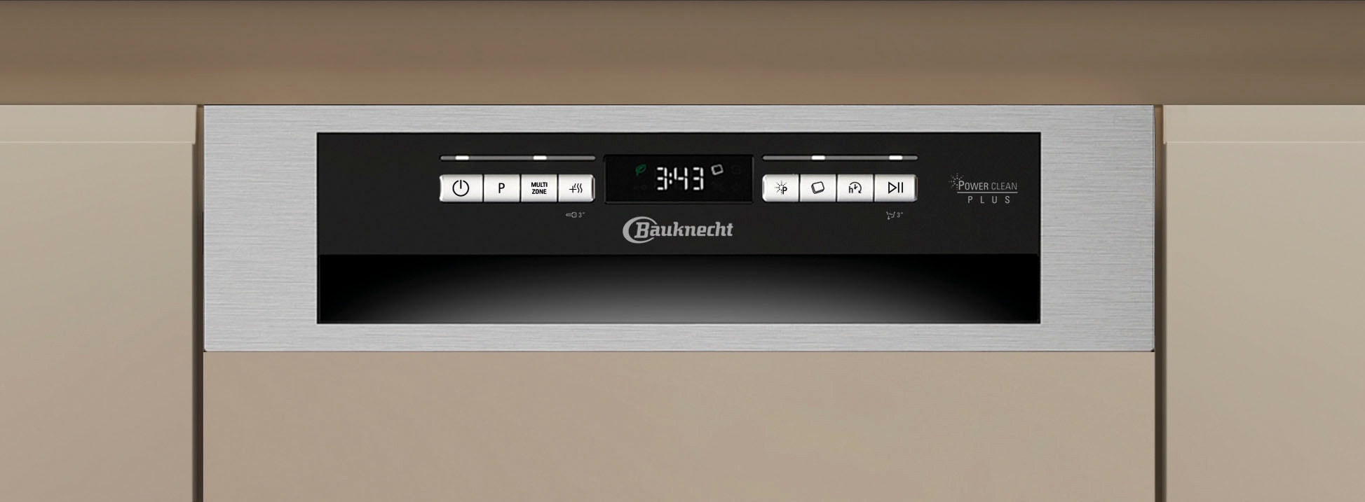 BAUKNECHT teilintegrierbarer Geschirrspüler »BK6PB10BS7A0«, 10 Maßgedecke, PowerClean