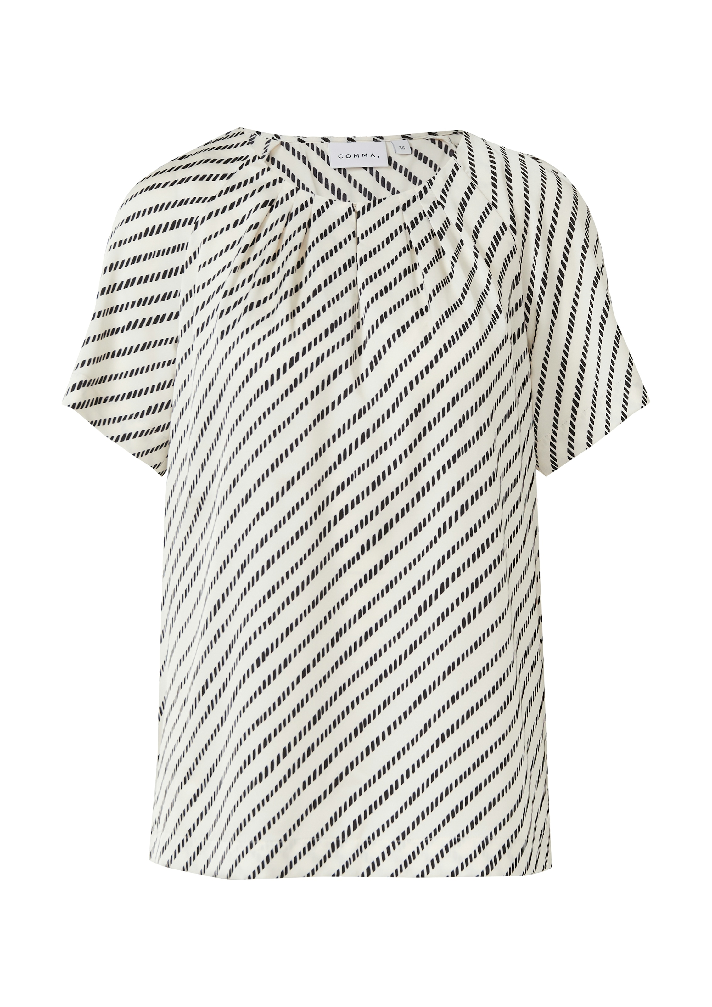 Comma Shirtbluse mit Streifen Muster