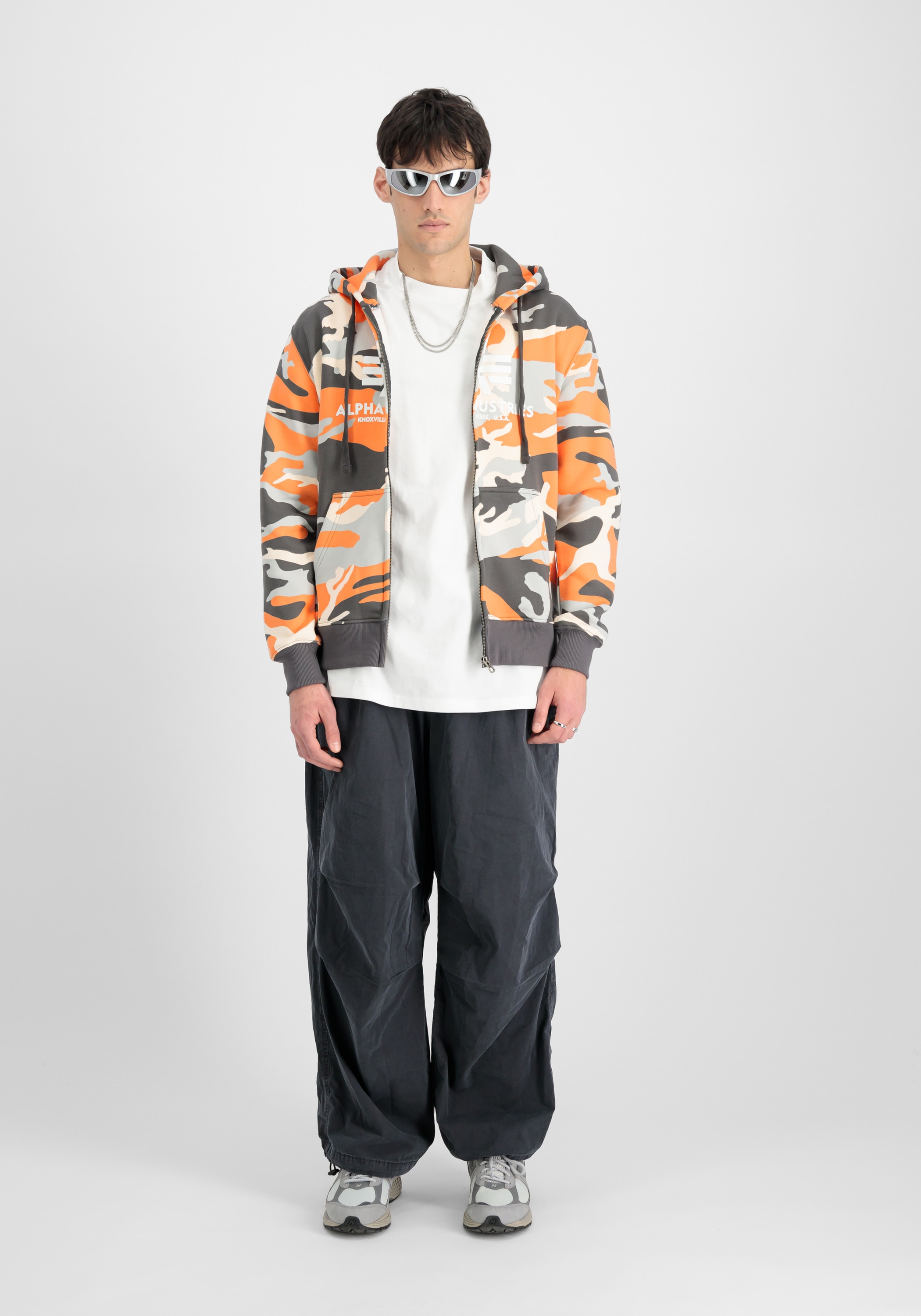 Alpha Industries Hoodie »Alpha Industries Men - Hoodies Basic Zip Hood Camo PP«