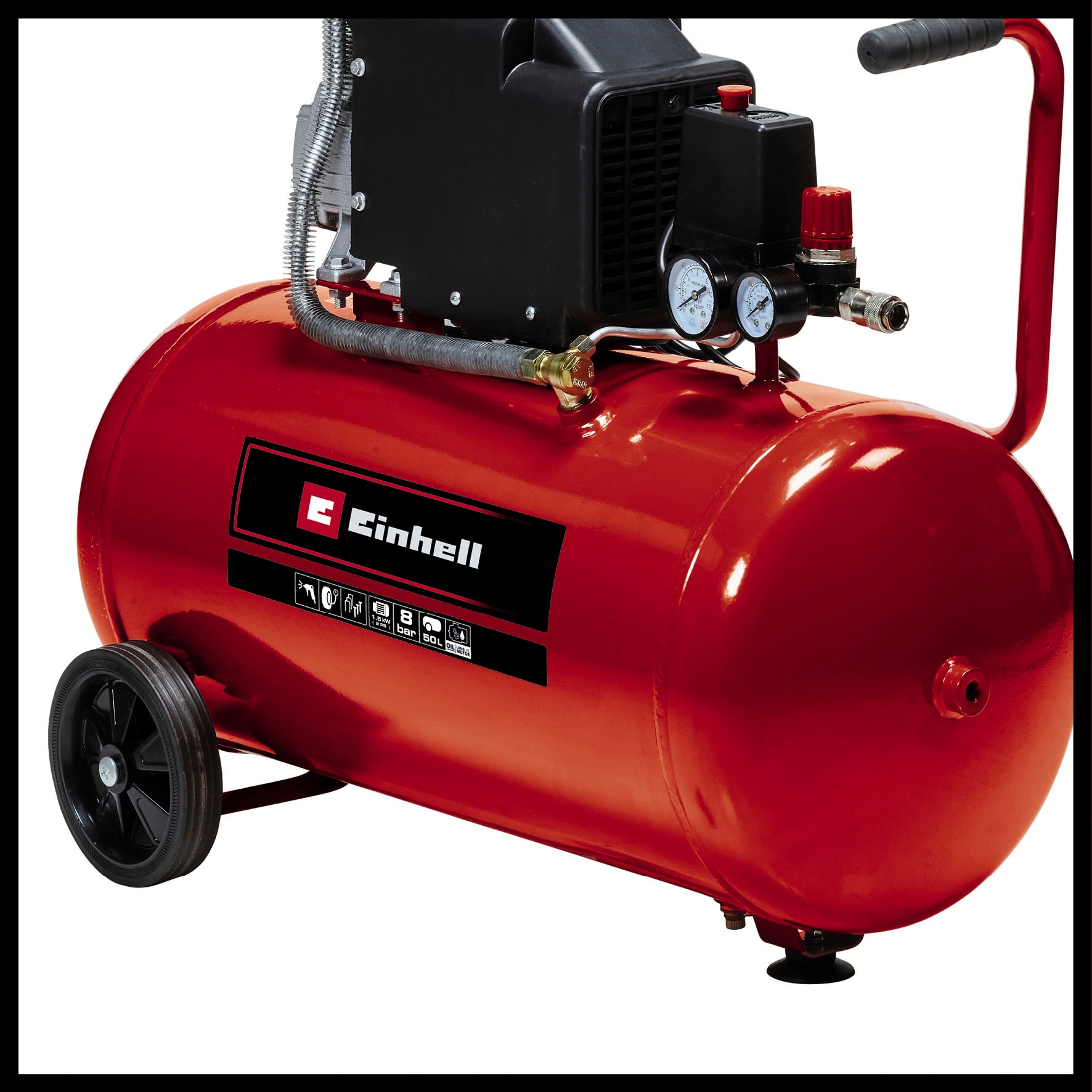 Einhell Kompressor »TC-AC 190/50/8«, Anwendungen bis 8 bar regulierbar mittels Druckminderer