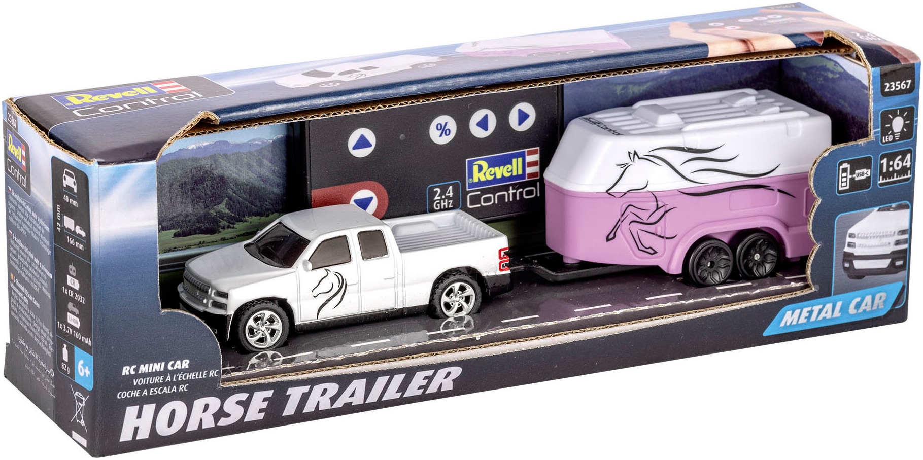 Revell® RC-Auto »Revell® control, Mini RC Car mit Pferdetransporter, 2,4 GHz«