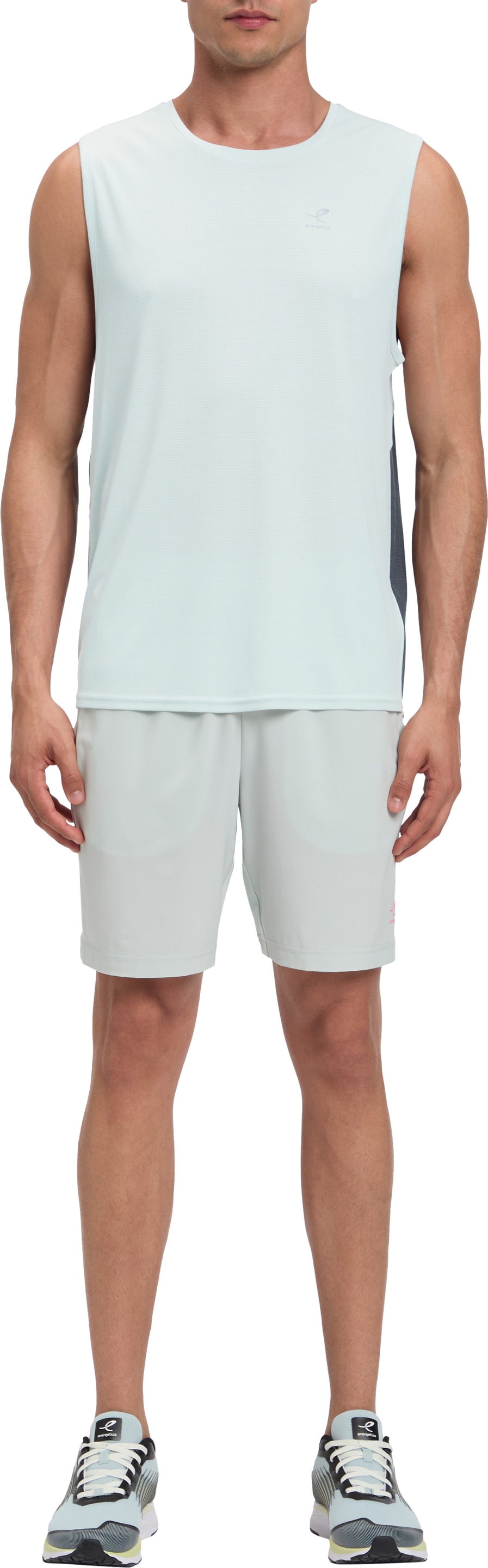 Energetics Laufshirt »HE.-TANK-SHIRT STEFAN SL M« mit Rundhalsausschnitt mit Bündchen, aus Polyester, Regular Fit