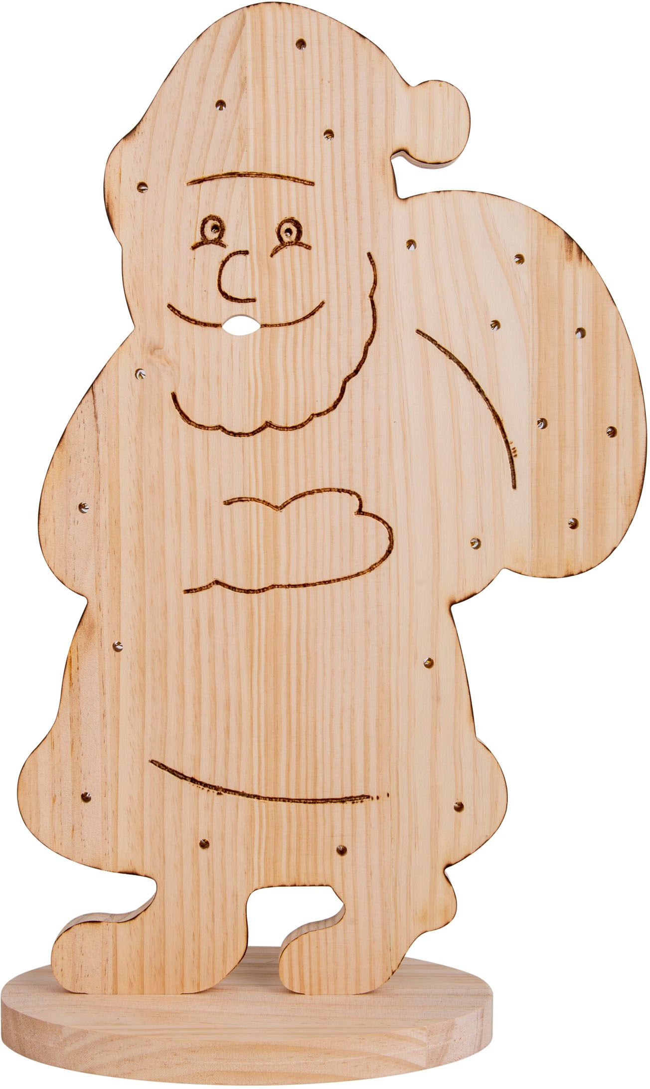 näve LED Dekoobjekt »Santa, Weihnachtsdeko aus Holz«, Leuchtmittel LED-Boar günstig online kaufen