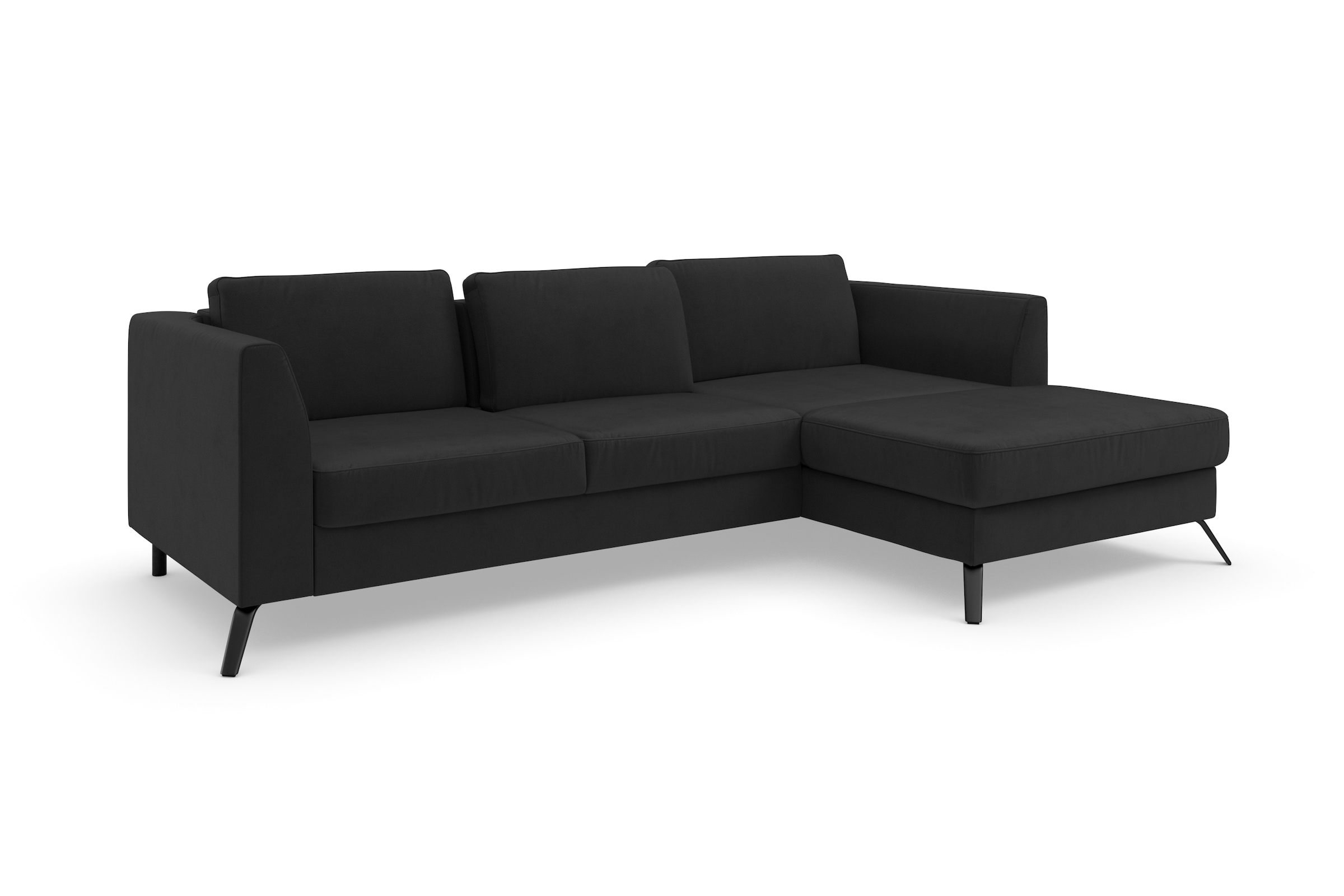 sit&more Ecksofa »Olsen L-Form«, inklusive Sitztiefenverstellung, wahlweise mit Bettfunktion, 15cm hoch