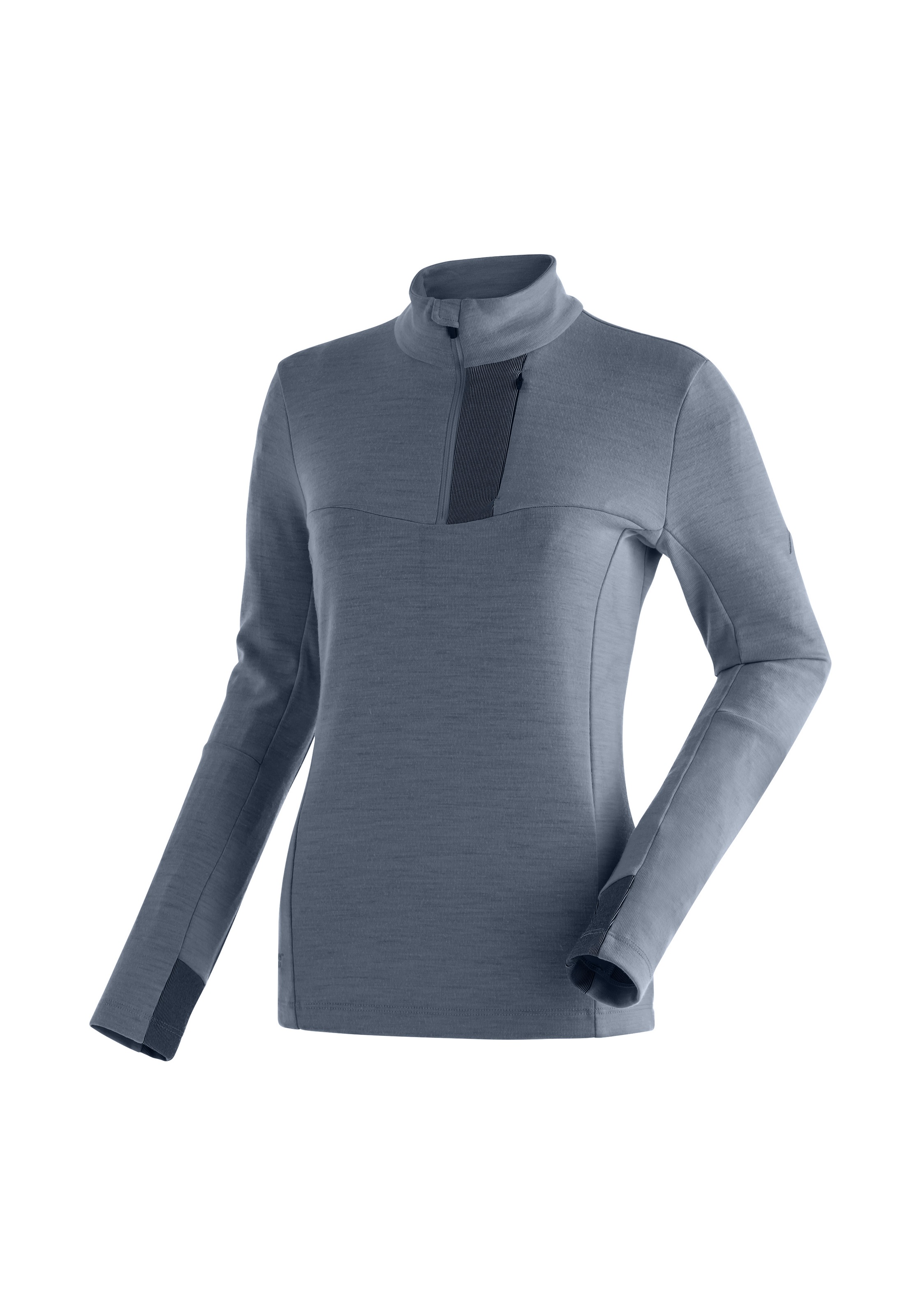 Funktionsshirt „Skutvik HZ W“, funktionaler Midlayer für Damen, hohe Atmungsaktivität, Gr. 52, graublau