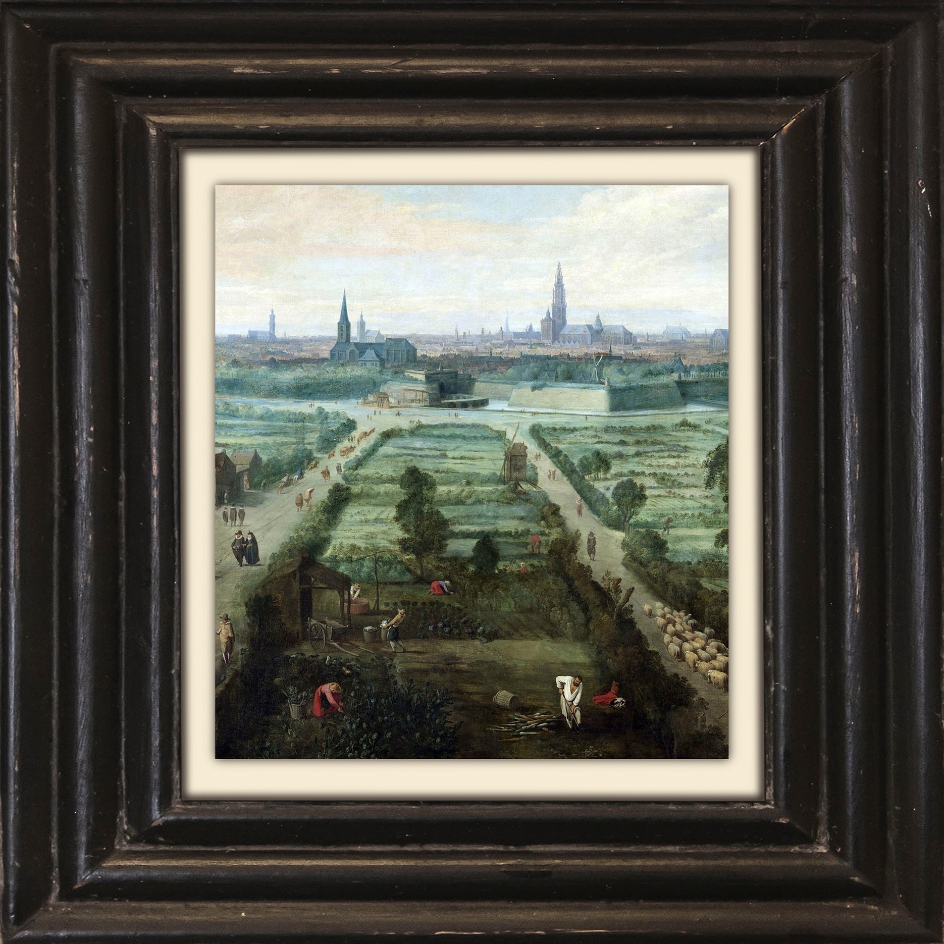 queence Leinwandbild »Felder«, Kunst-Historische Persönlichkeiten-Himmel-Fe günstig online kaufen