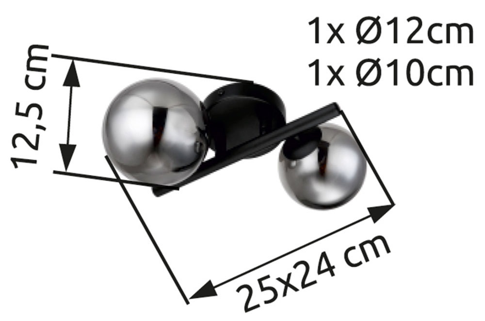 GLOBO LIGHTING Wandleuchte »RIHA« G9 1 Stk. Warmweiß Wandlampe Wand Wohnzimmer Flur Wandbeleuchtung